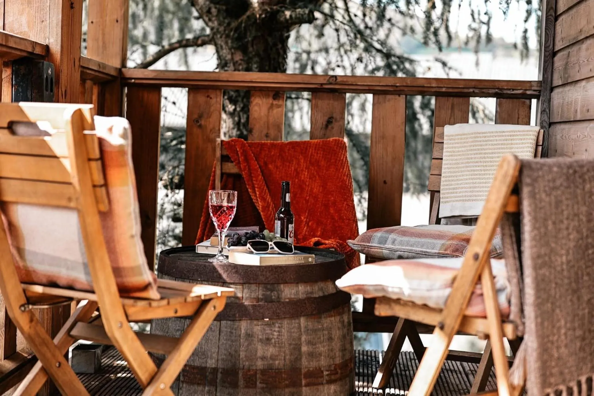 Patio in Greenvale Cabins
