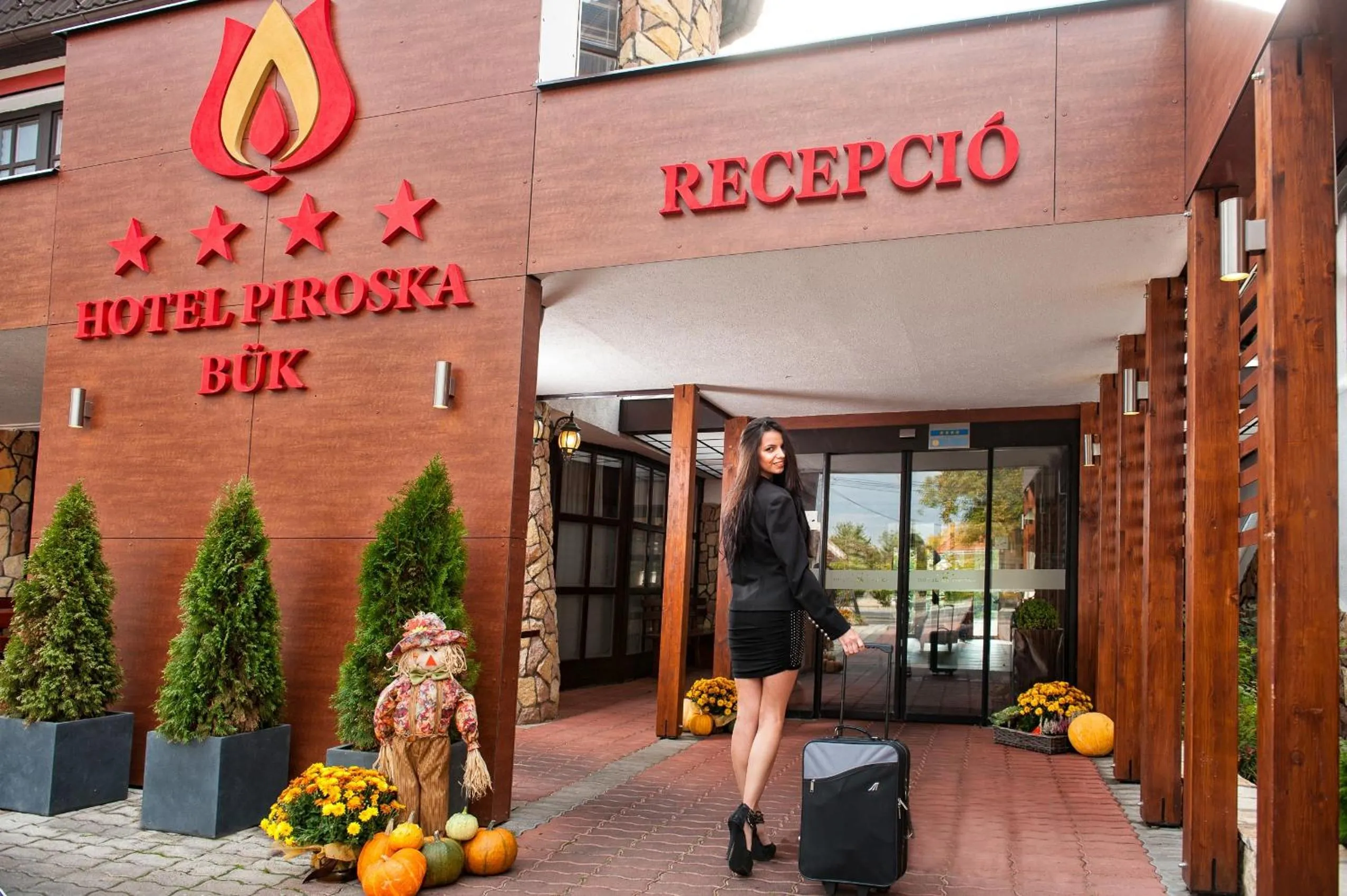 Facade/entrance in Hotel Piroska