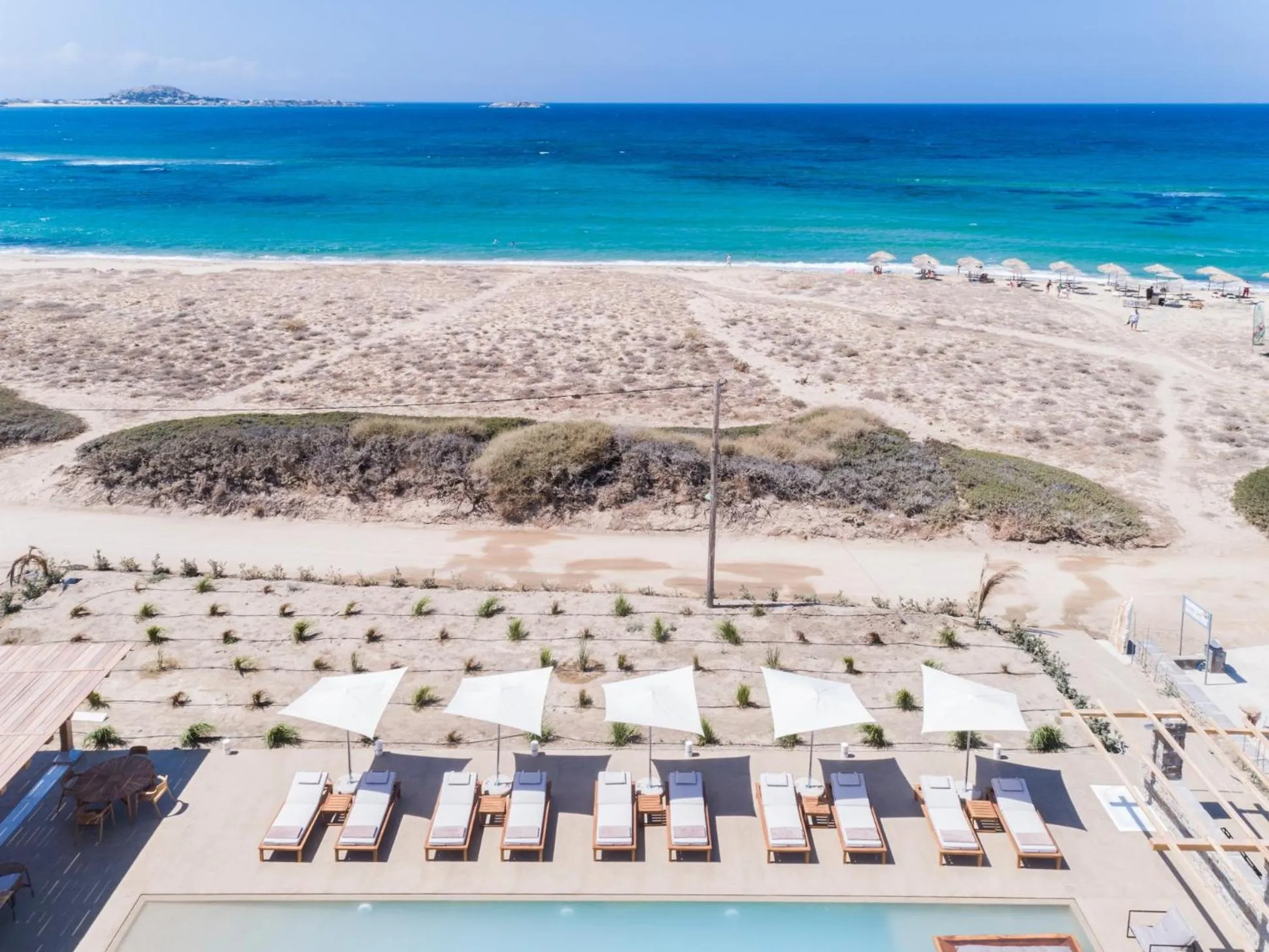 Beach in Ammothines Cycladic Suites
