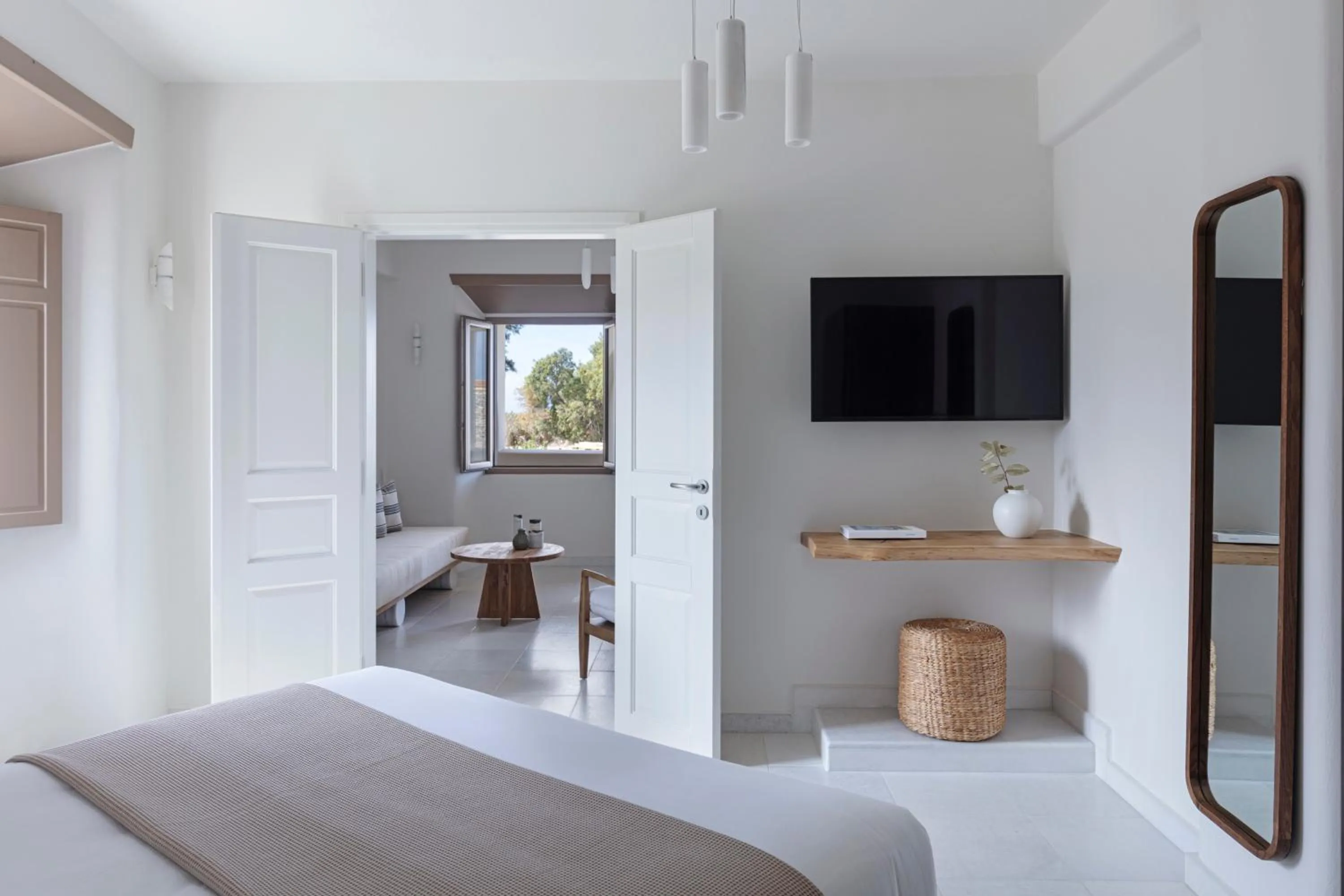 Bedroom, Bed in Ammothines Cycladic Suites