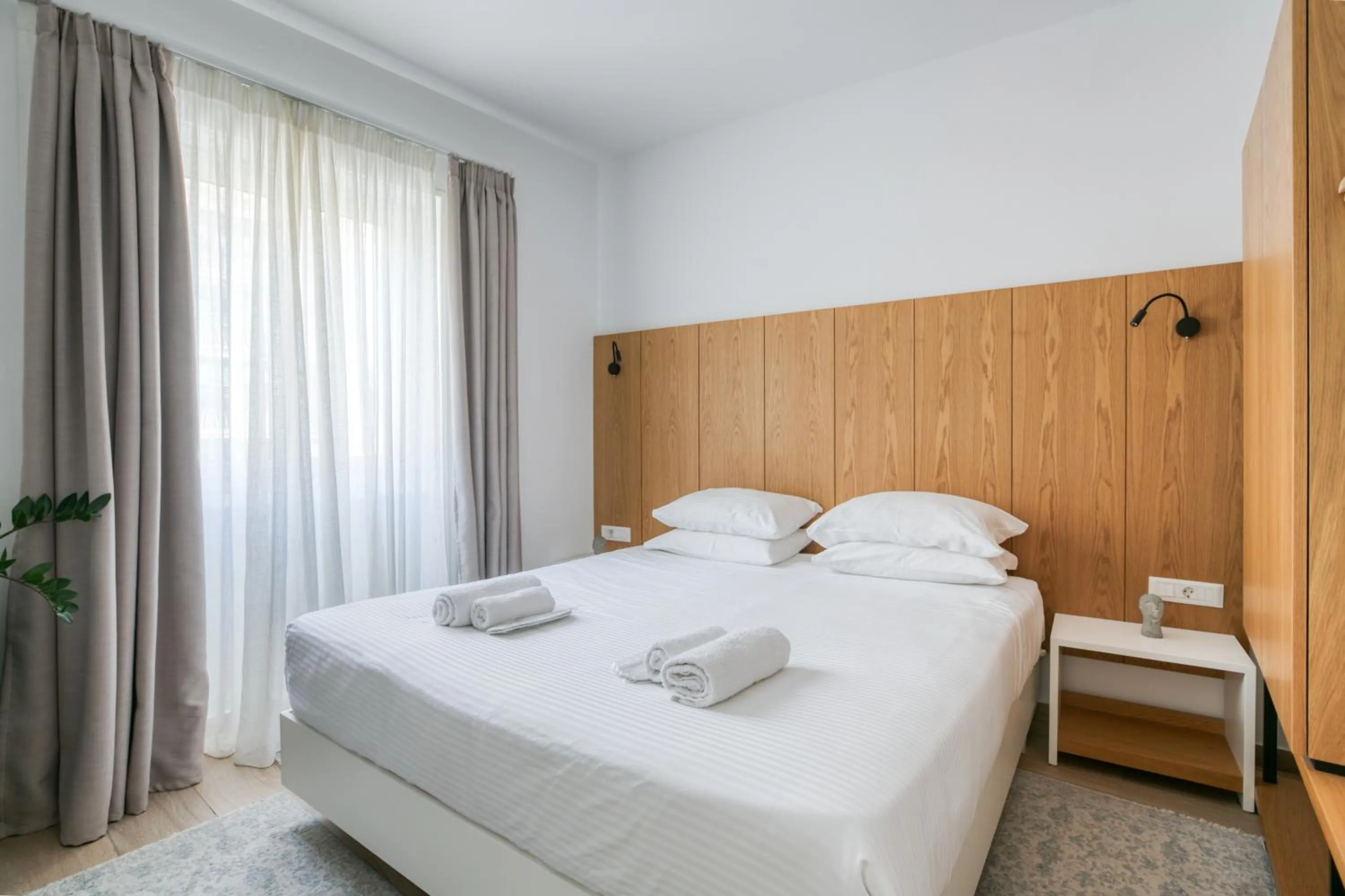Bed in Elia Kolonaki Luxury Apartments