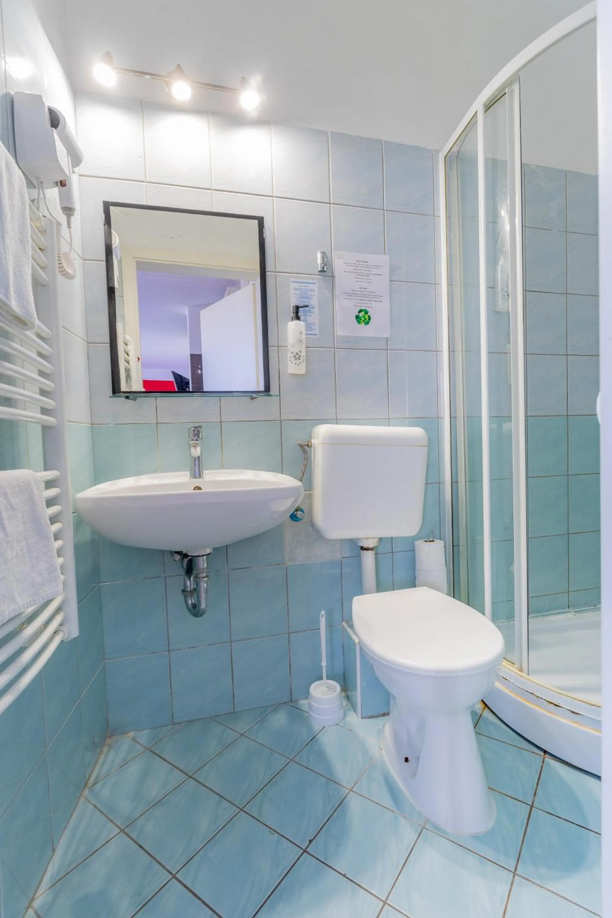 Shower in Triple M Hotel