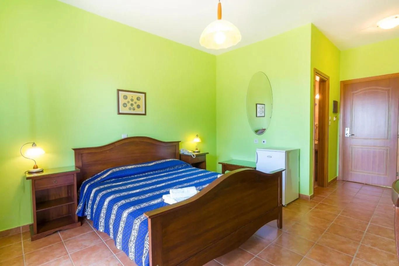 Bed in Roxani Country House Resort