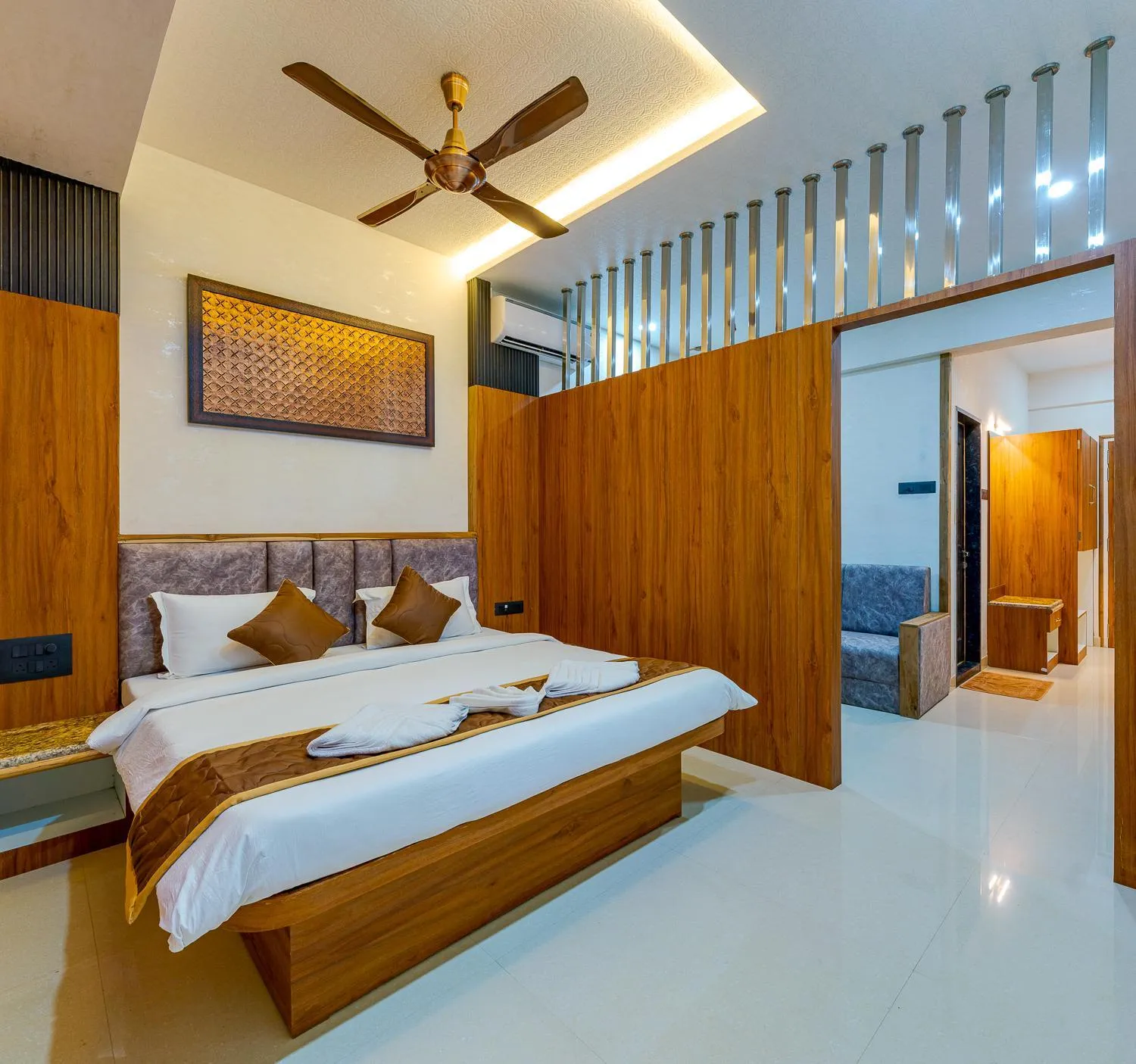 Bed in Hotel Blooming Soul