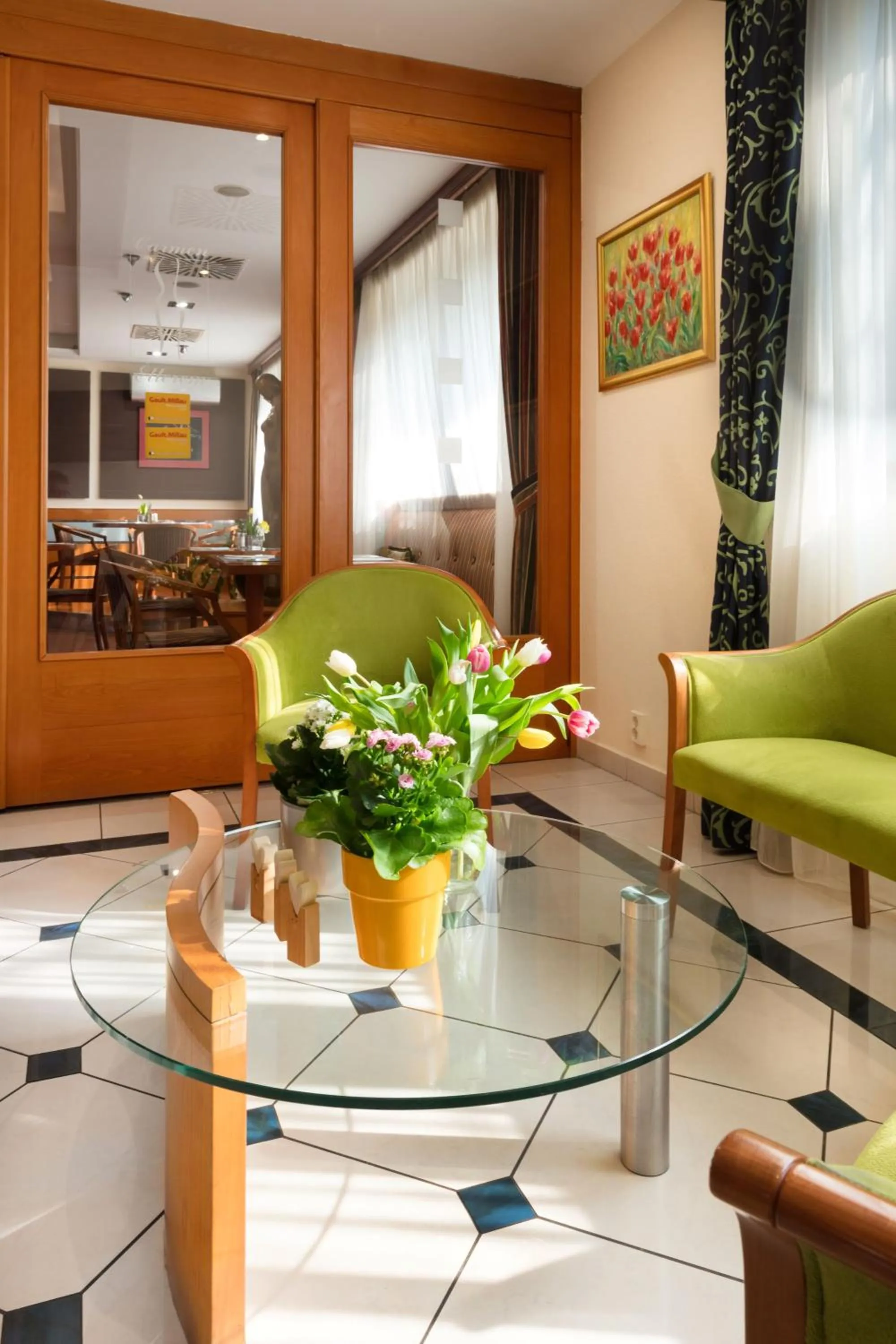 Lobby or reception in Hotel Kálvária