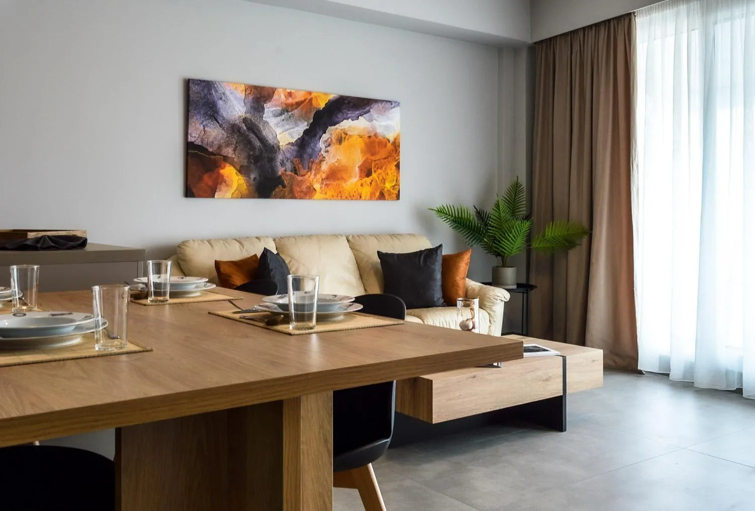 Living room in IVY Apartments in the Heart of Athens