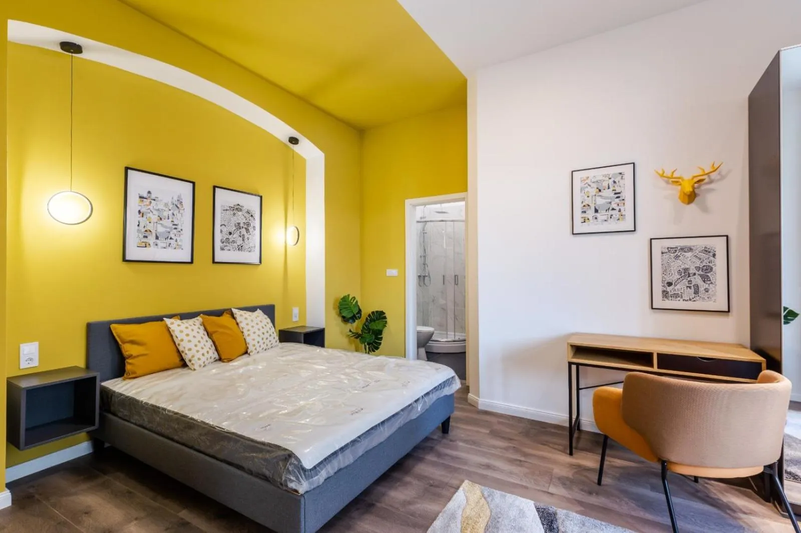 Bed in A13- Boutique Apartments, Best Location, by BQA