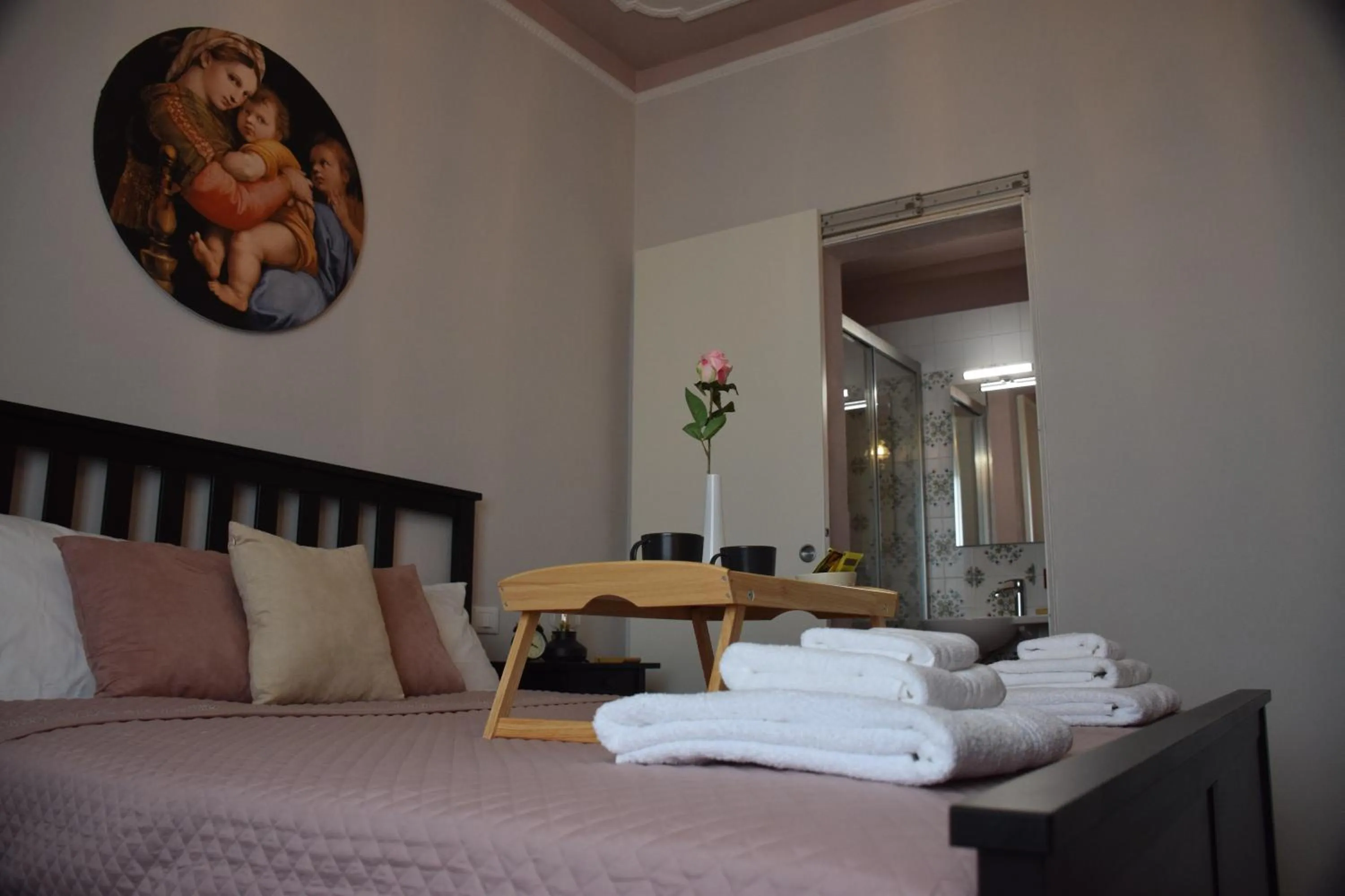 Bed in B&B Le rose di Paola