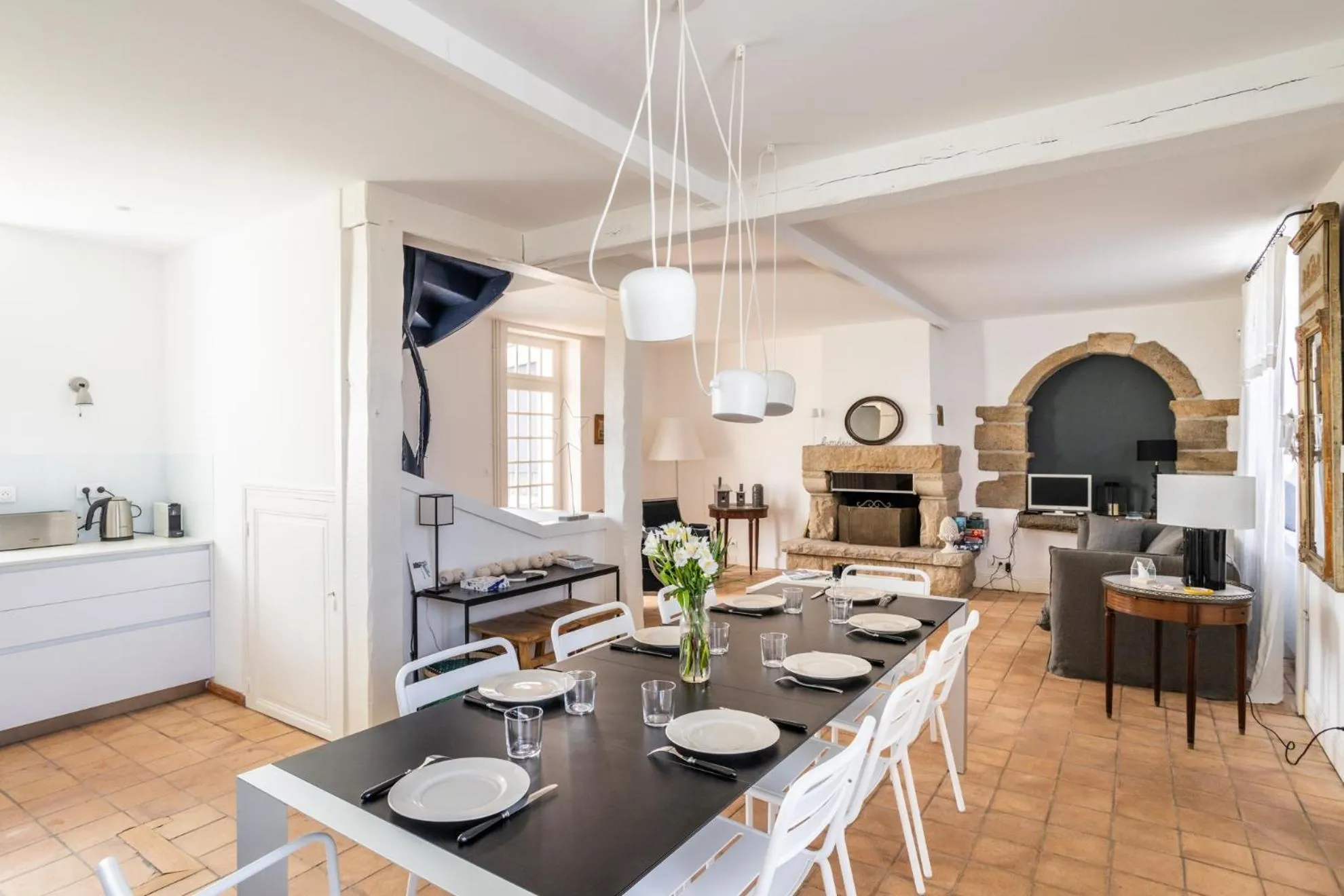 Dining area in La Villa Souhaitier