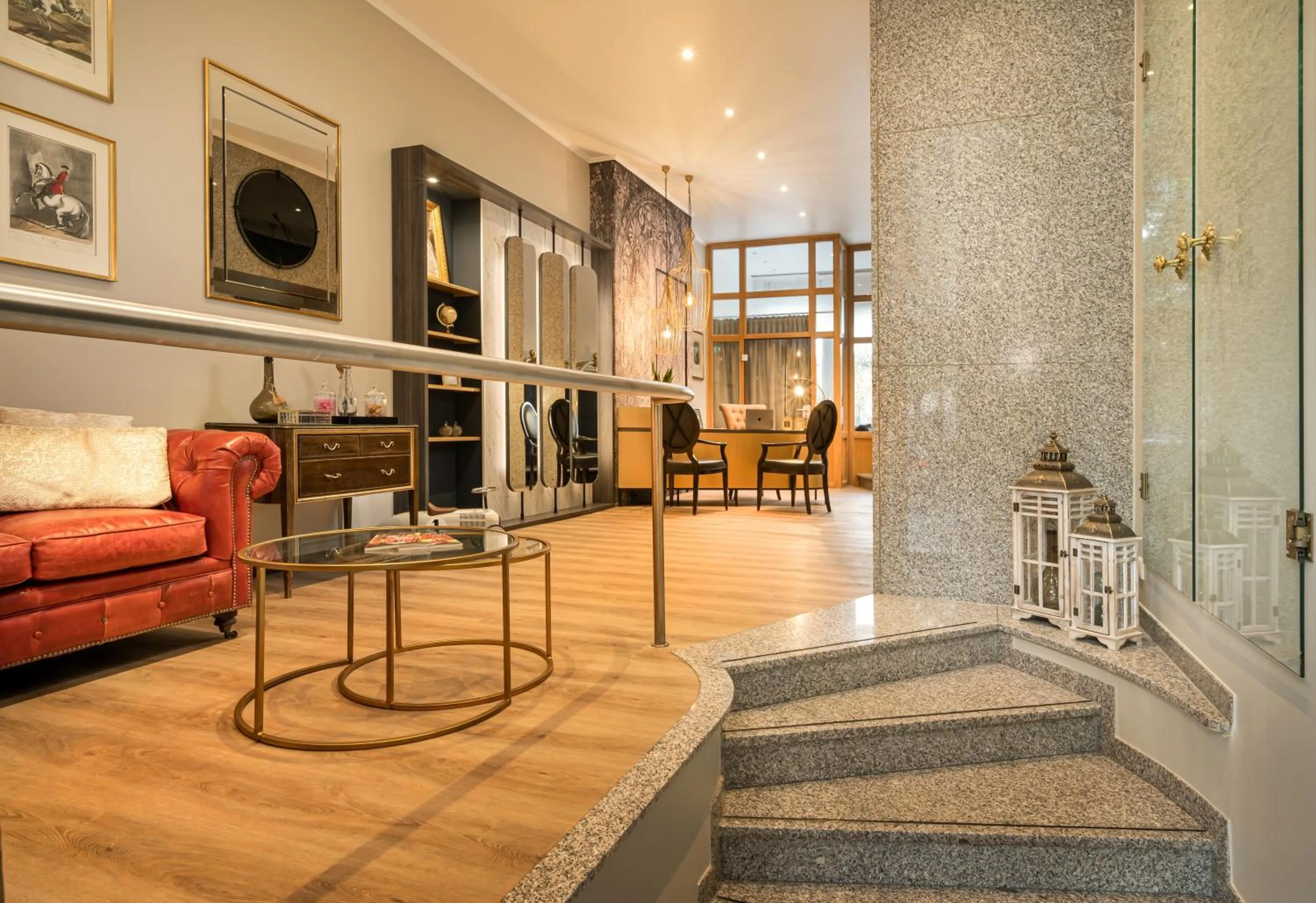 Lobby or reception in Maison Viktoria Augsburg