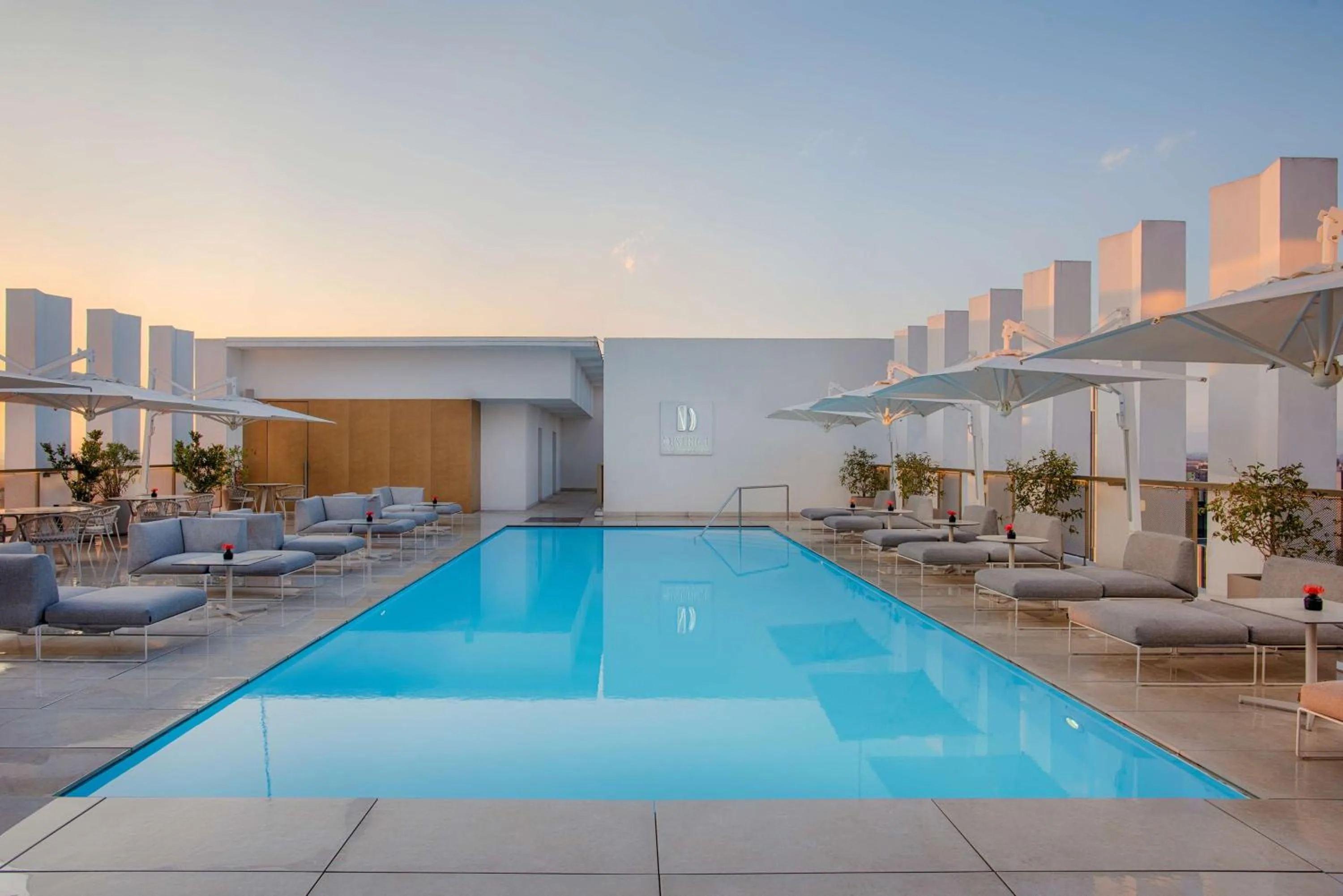 Pool view in NH Collection Milano CityLife