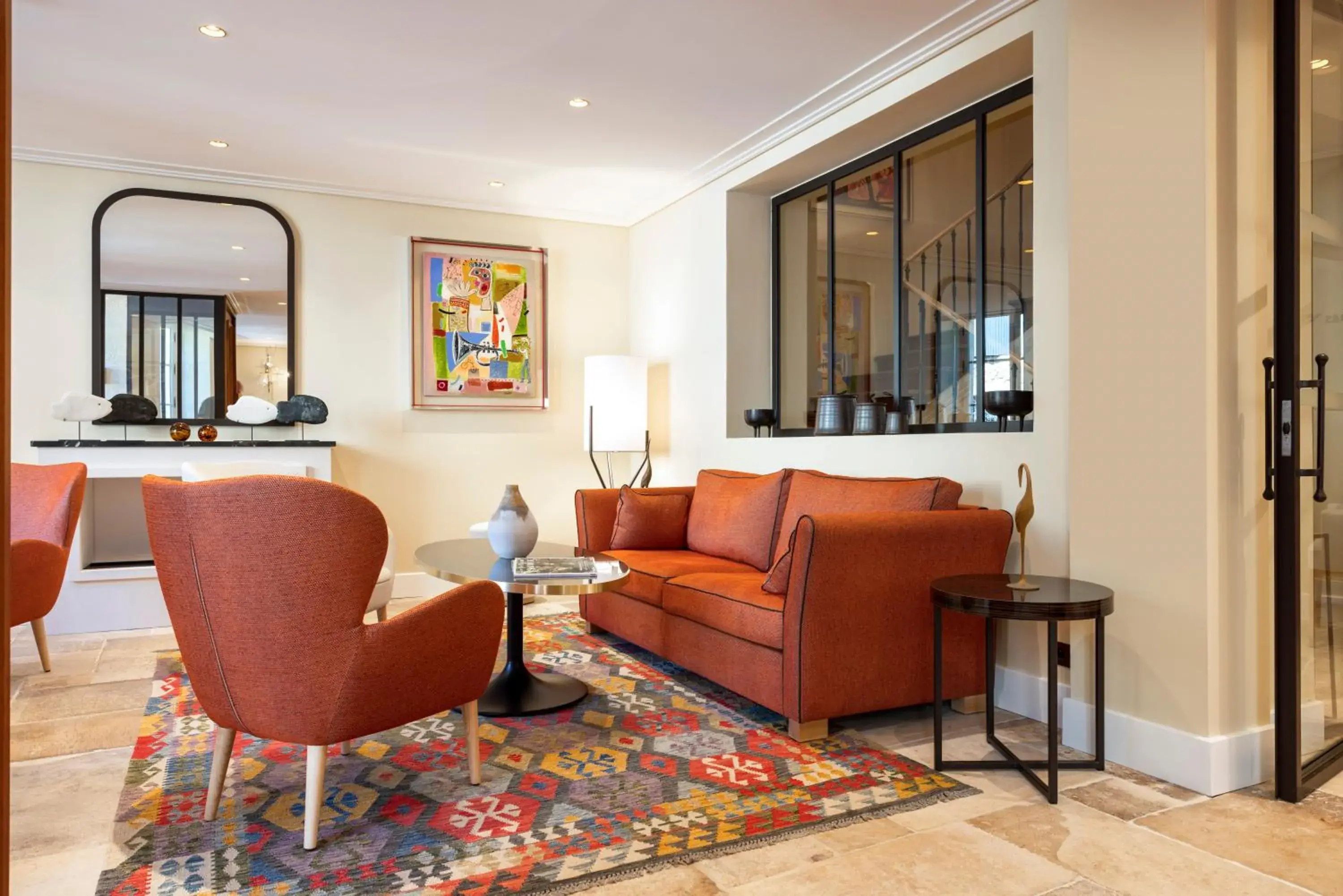 Lobby or reception in Hotel La Mère Germaine Lobby or reception in Hotel La Mère Germaine