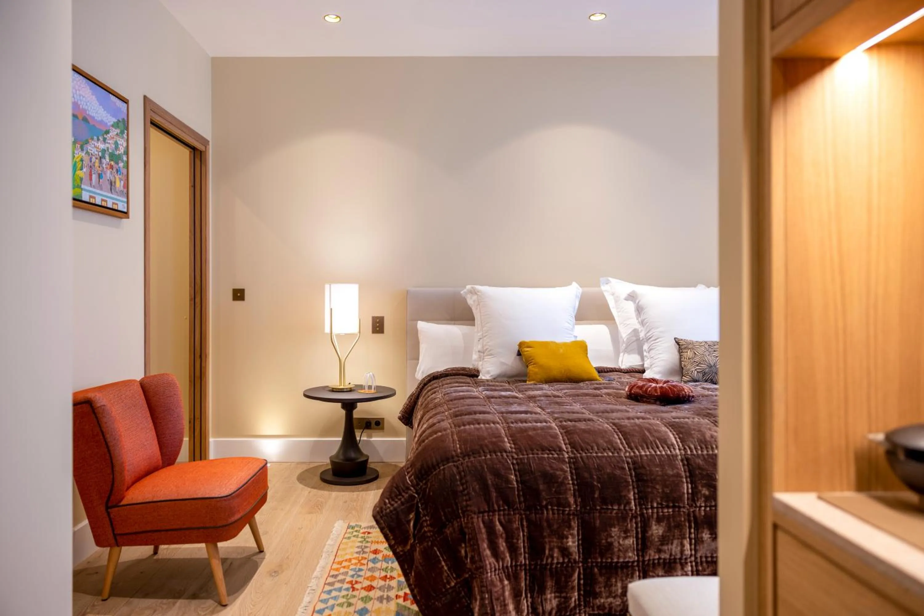 Bed in Hotel La Mère Germaine