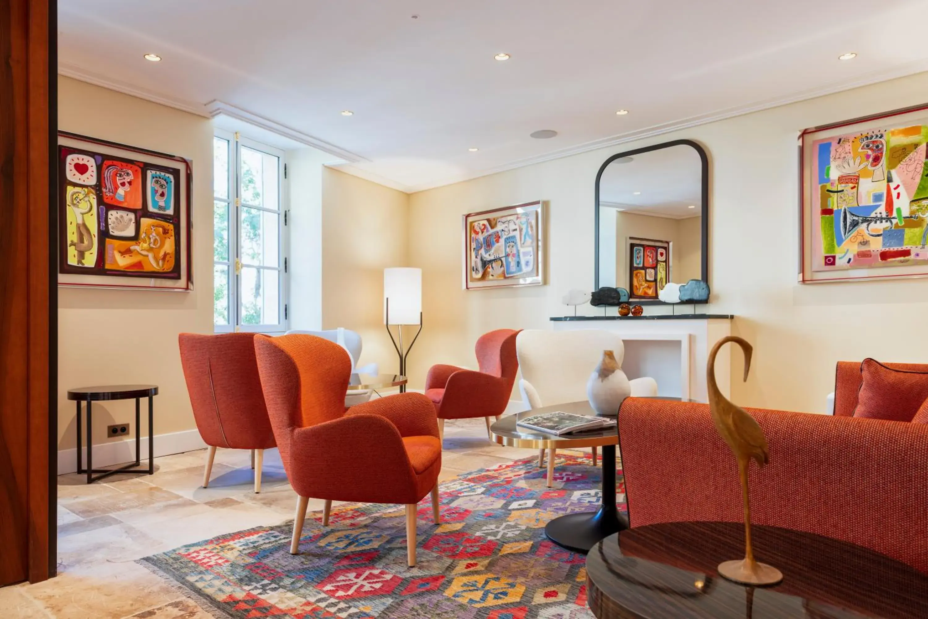 Lobby or reception in Hotel La Mère Germaine Lobby or reception in Hotel La Mère Germaine