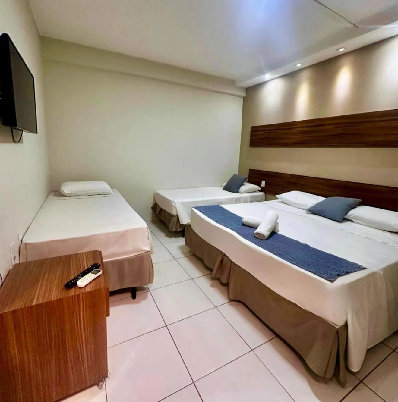 Bed in Hotel Pousada Alagoana