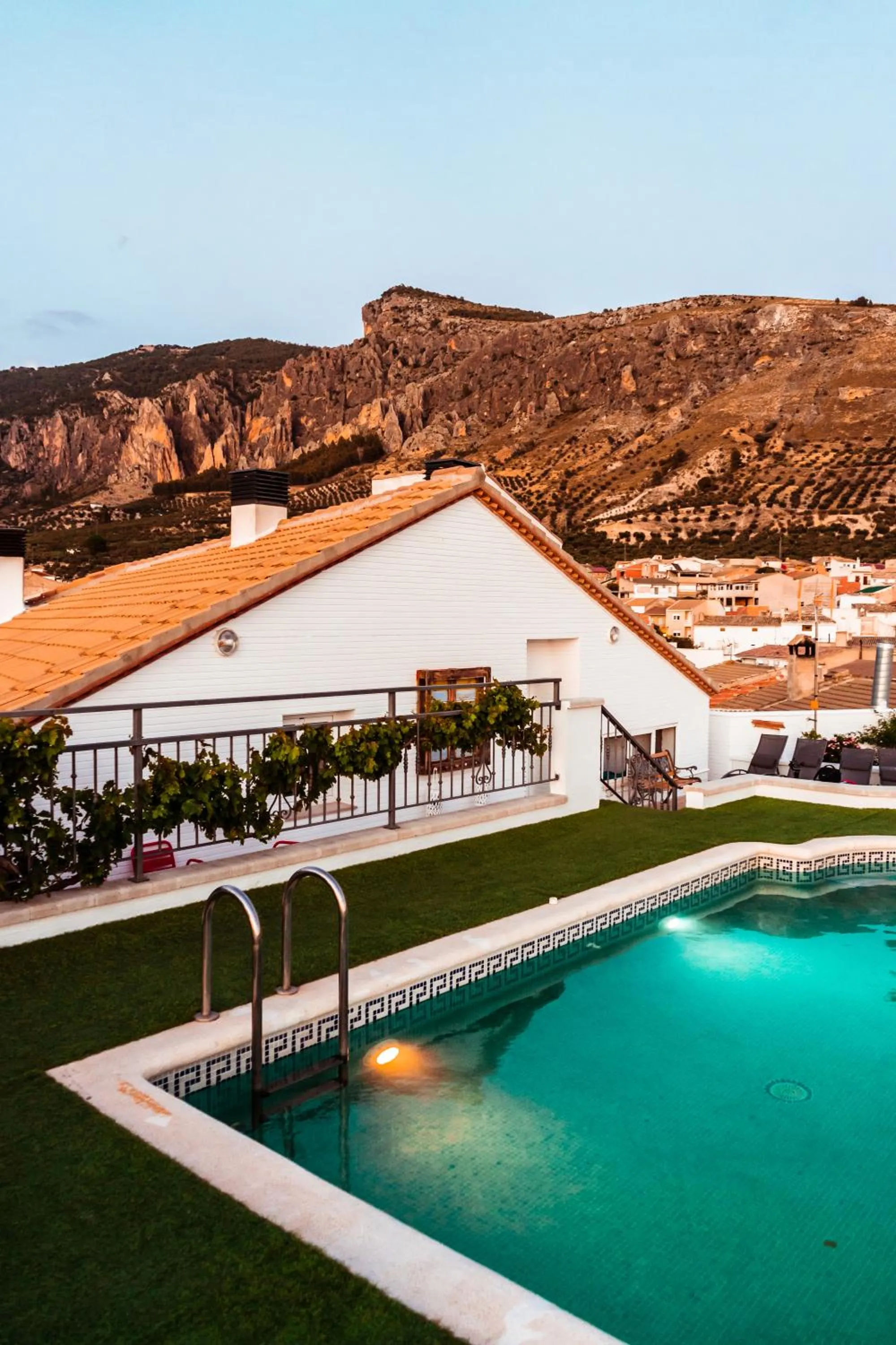 Pool view in Hotel Sierra de Huesa