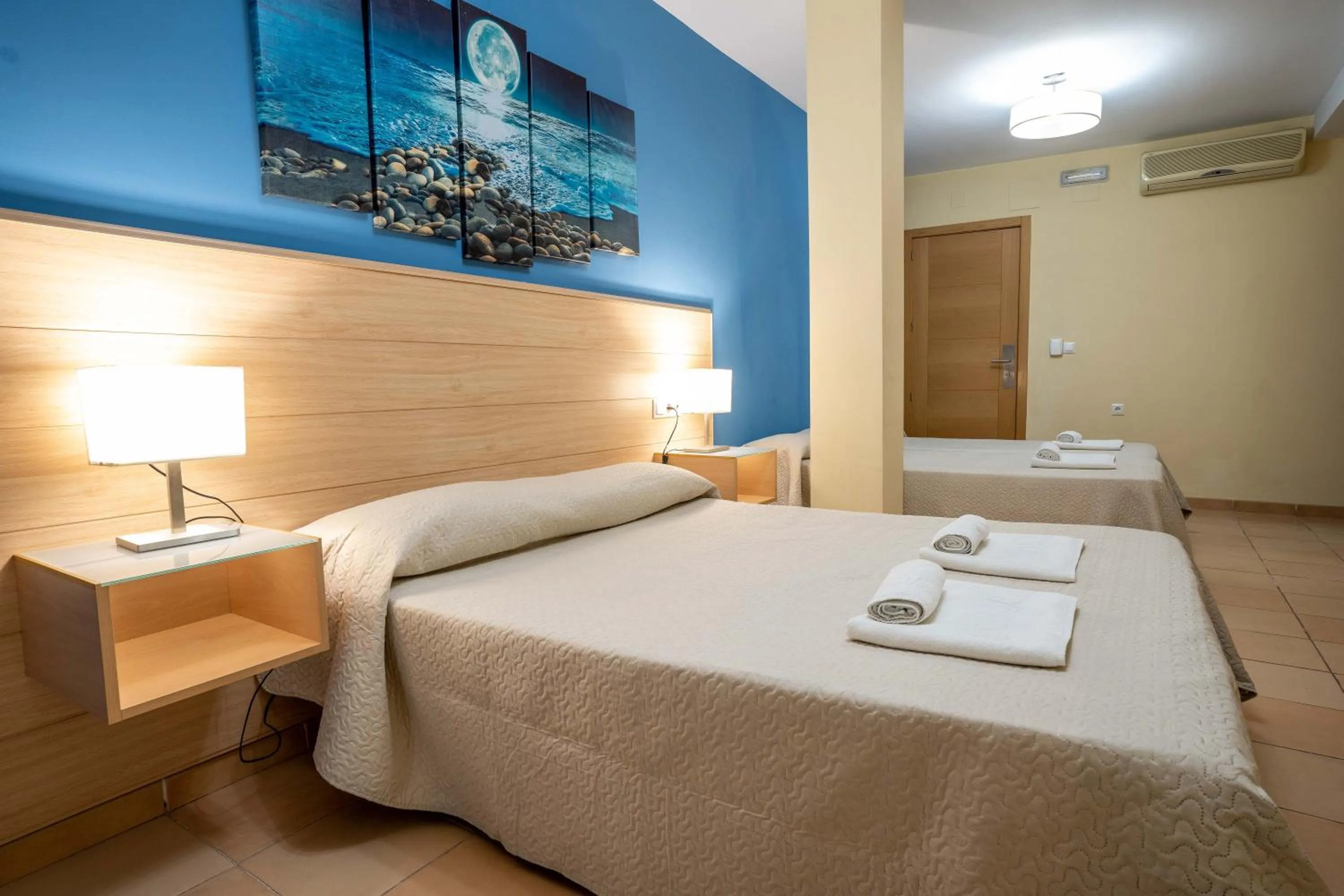 Bed in Hotel Sierra de Huesa