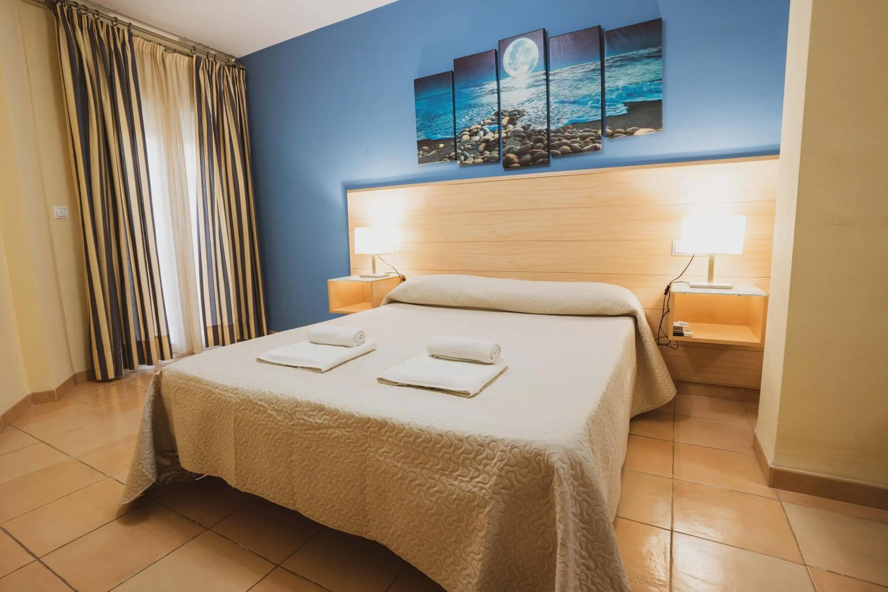 Bed in Hotel Sierra de Huesa