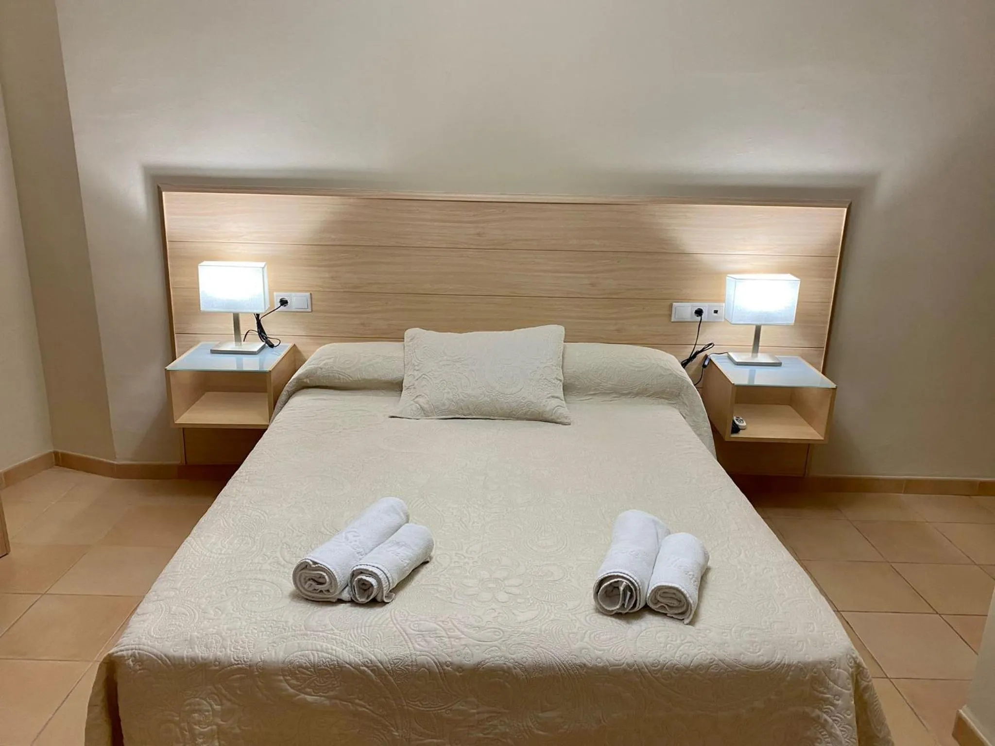 Bed in Hotel Sierra de Huesa