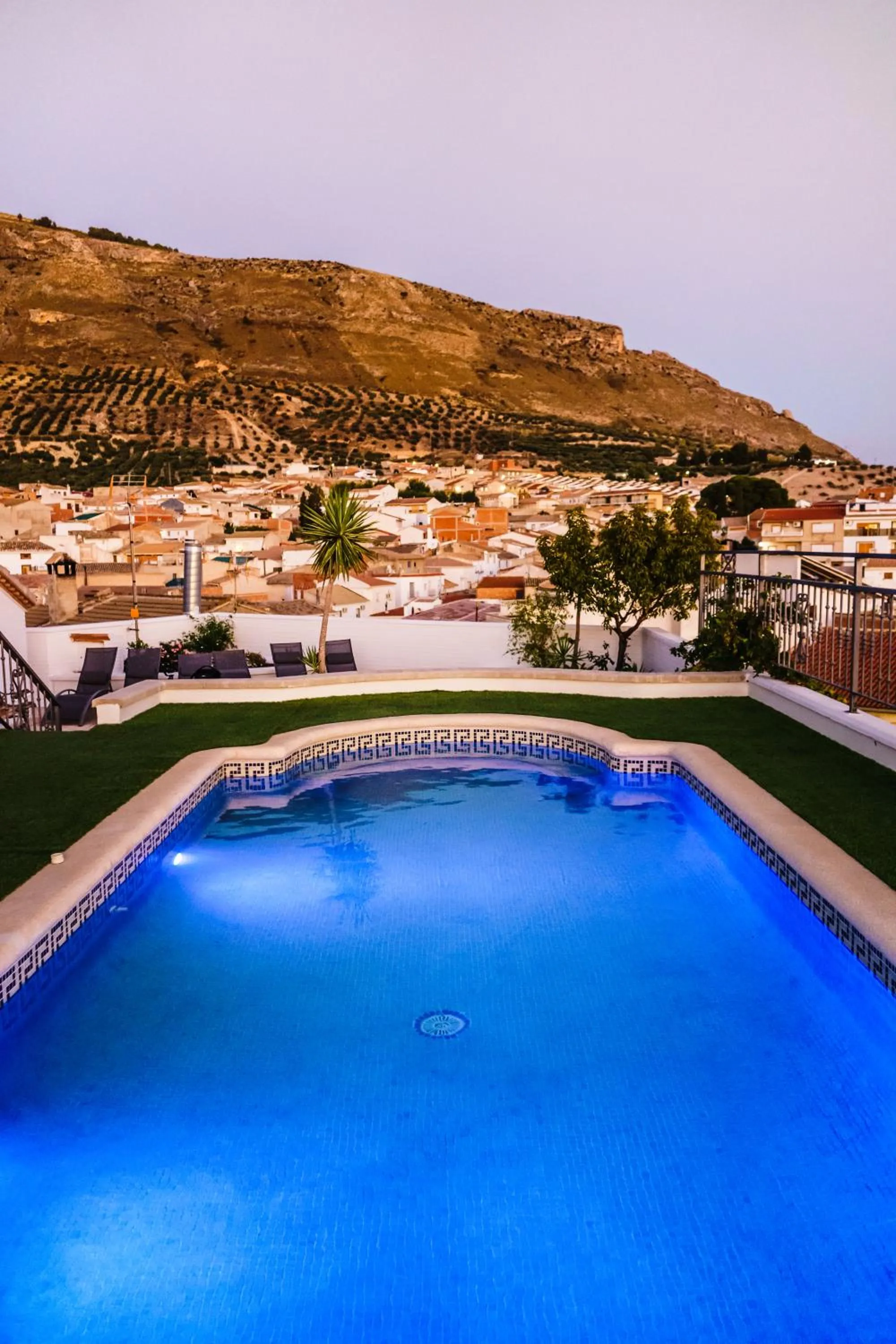 Pool view in Hotel Sierra de Huesa
