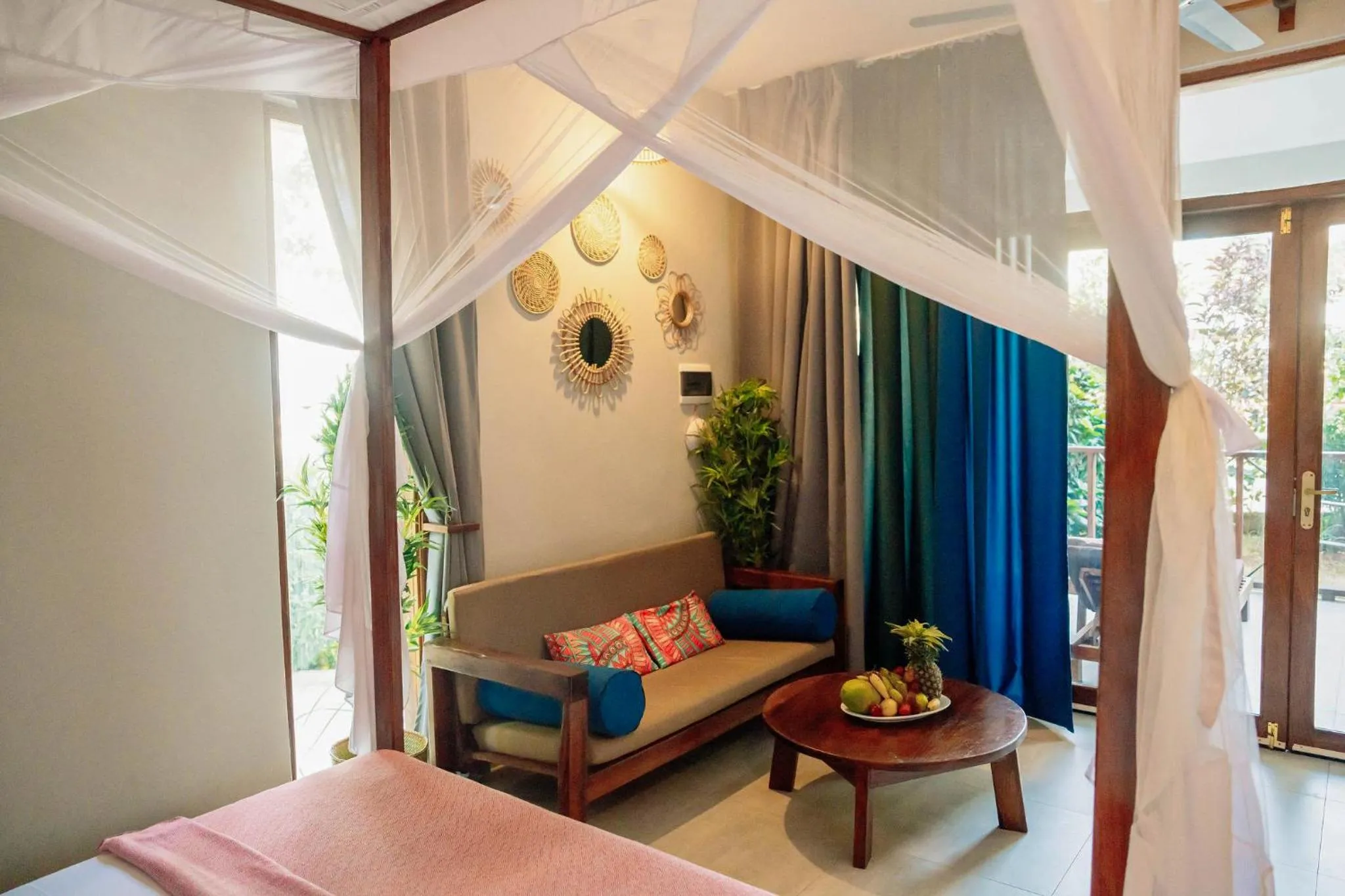 Bed in Zanzibella Hotel & SPA