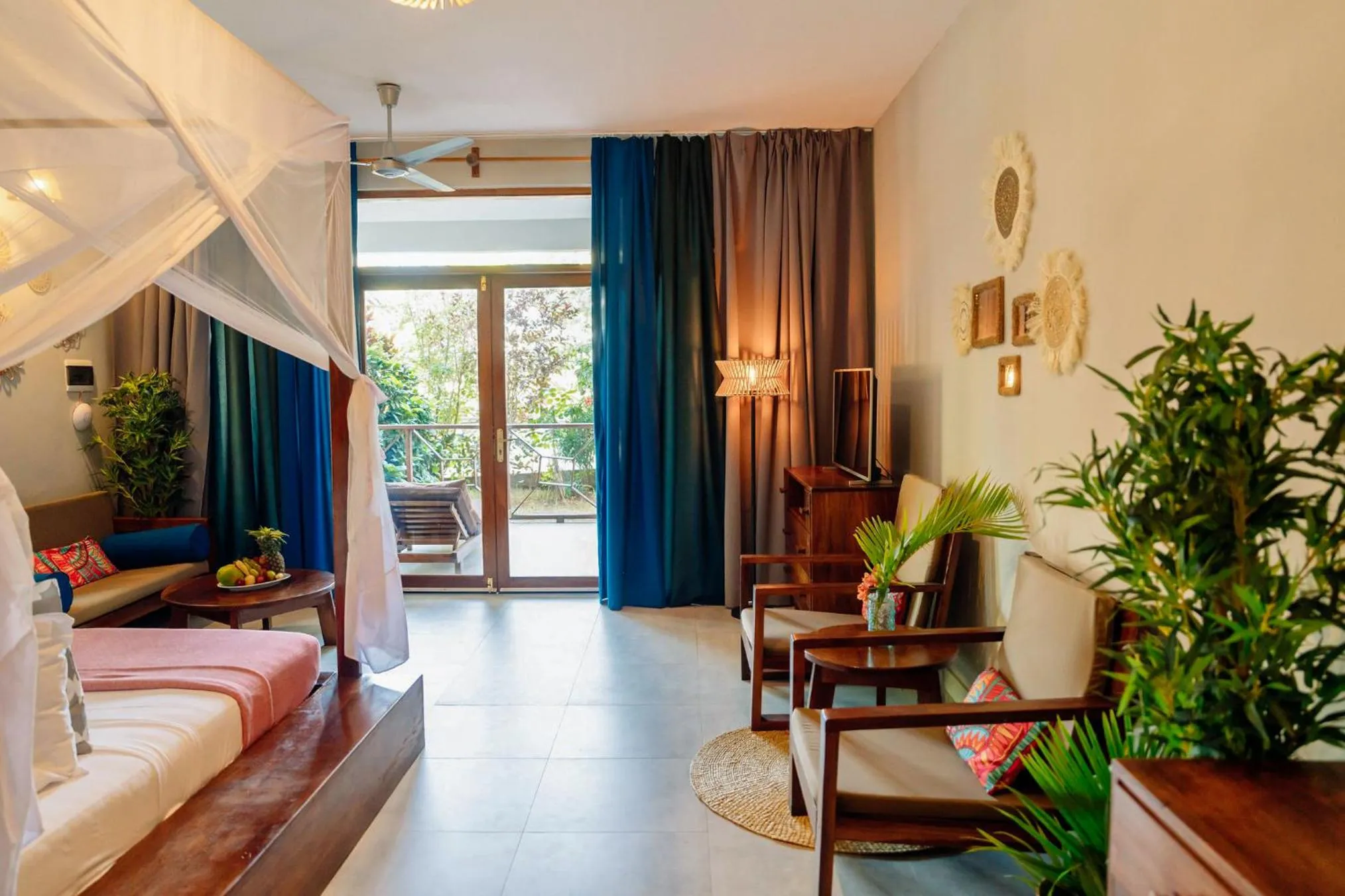 Bed in Zanzibella Hotel & SPA