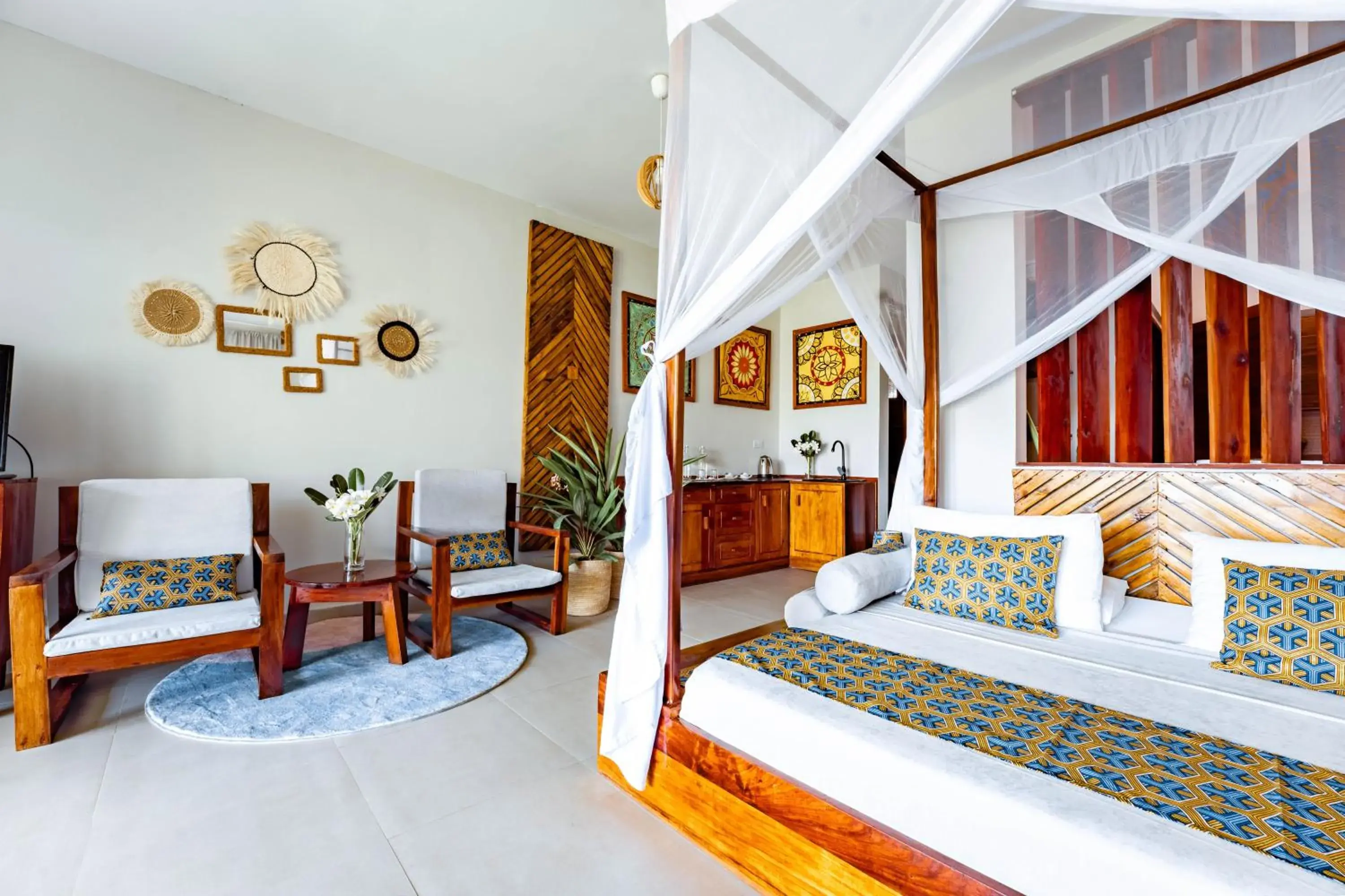 Deluxe Double Room with Balcony and Sea View in Zanzibella Hotel & SPA Deluxe Double Room with Balcony and Sea View in Zanzibella Hotel & SPA