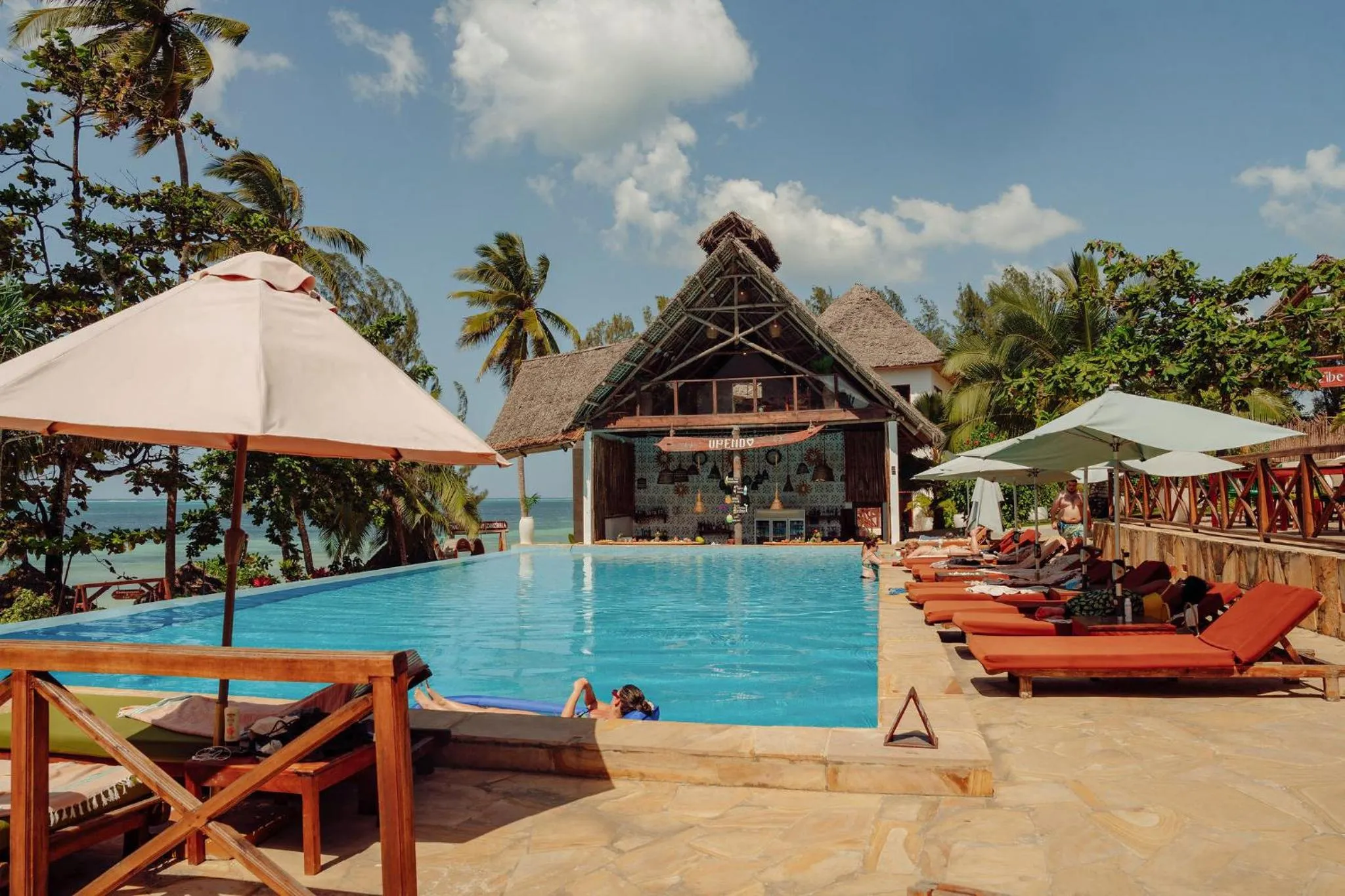 Swimming pool in Zanzibella Hotel & SPA