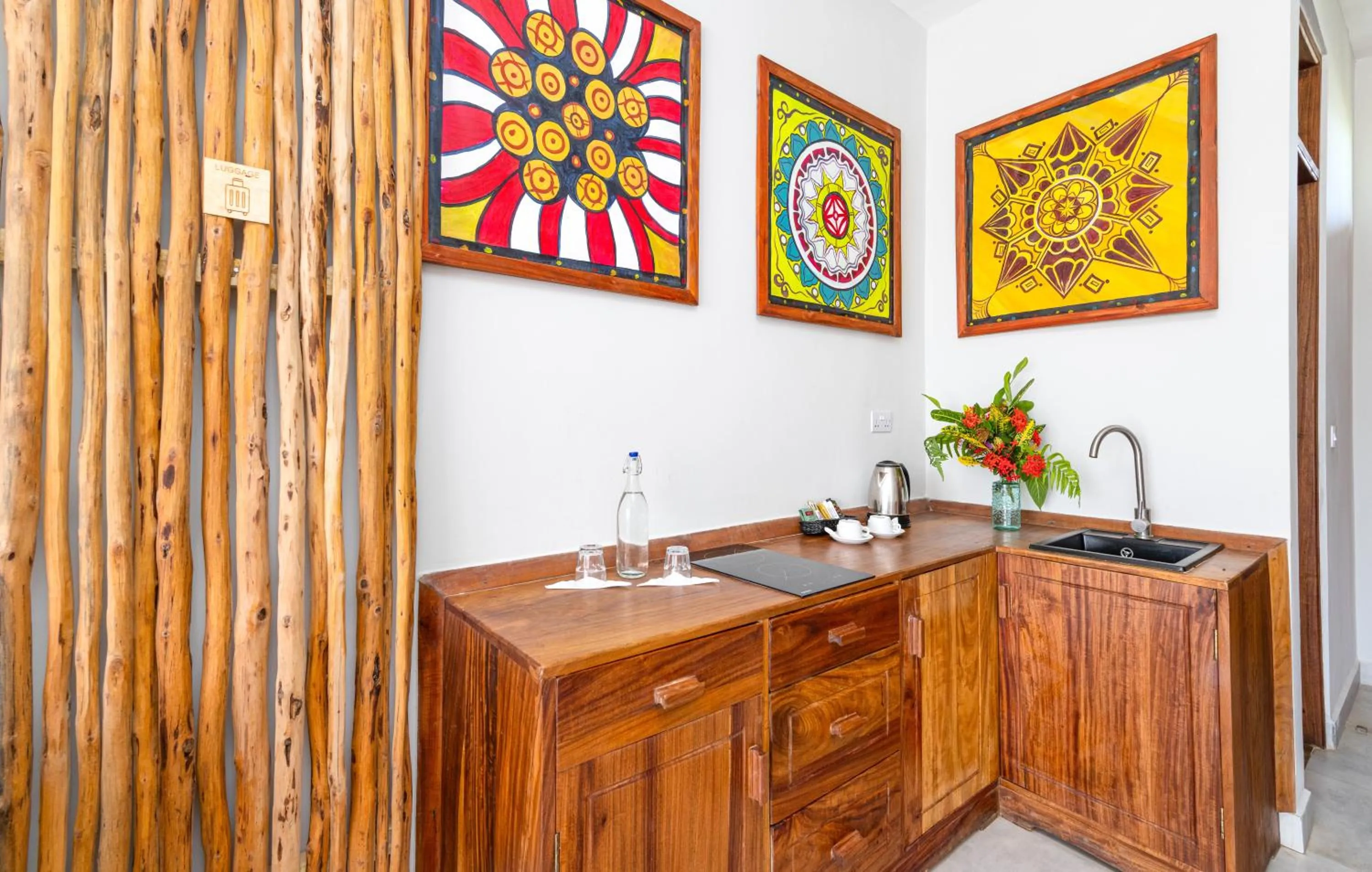 stove in Zanzibella Hotel & SPA