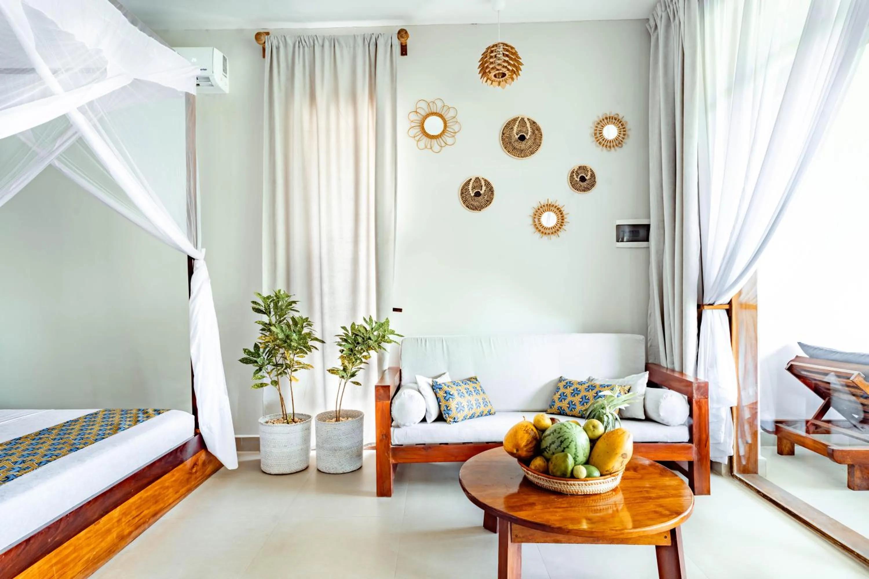 Bed in Zanzibella Hotel & SPA