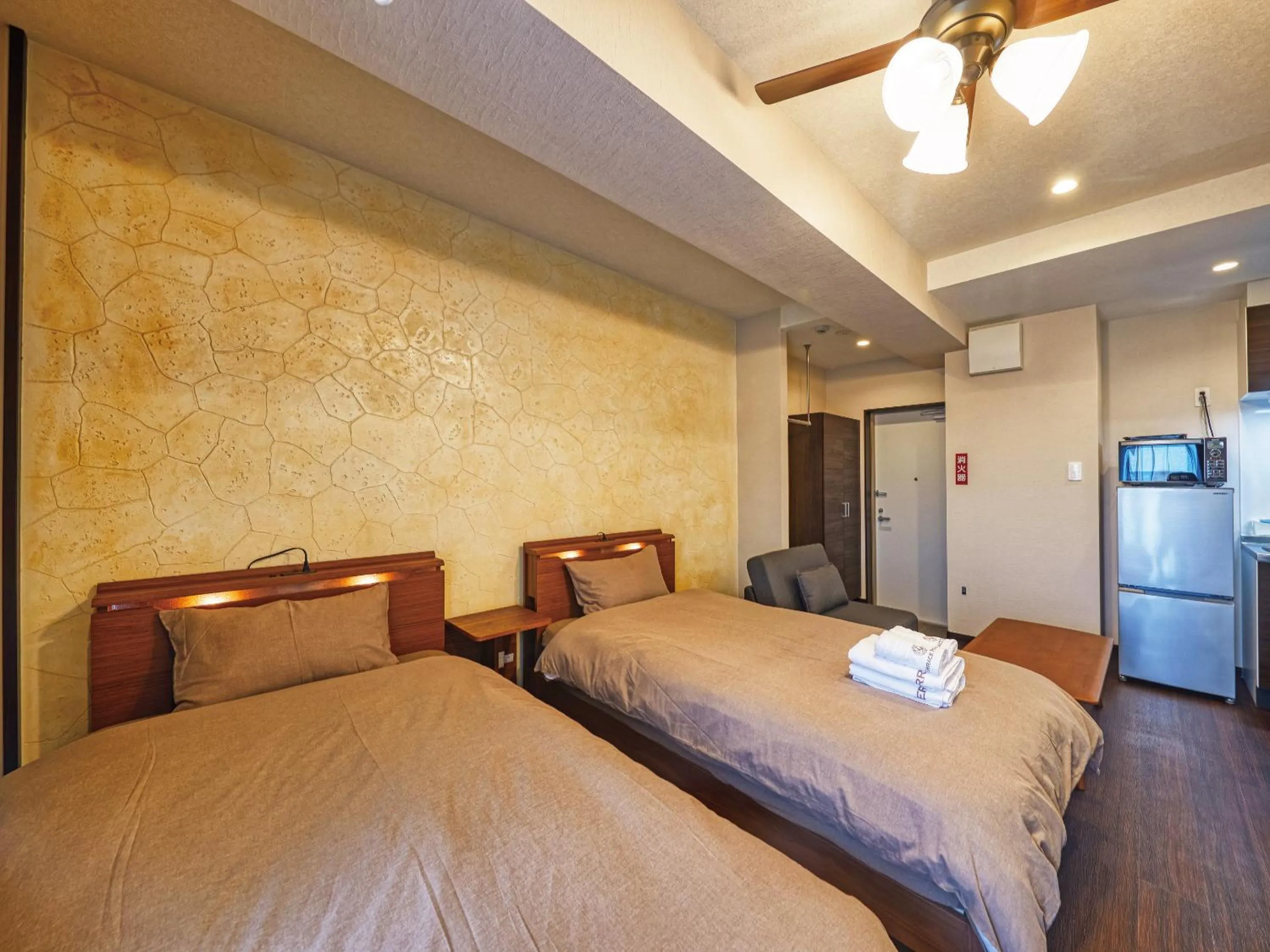 Photo of the whole room, Bed in Terrace Resort Mihama Chatan
