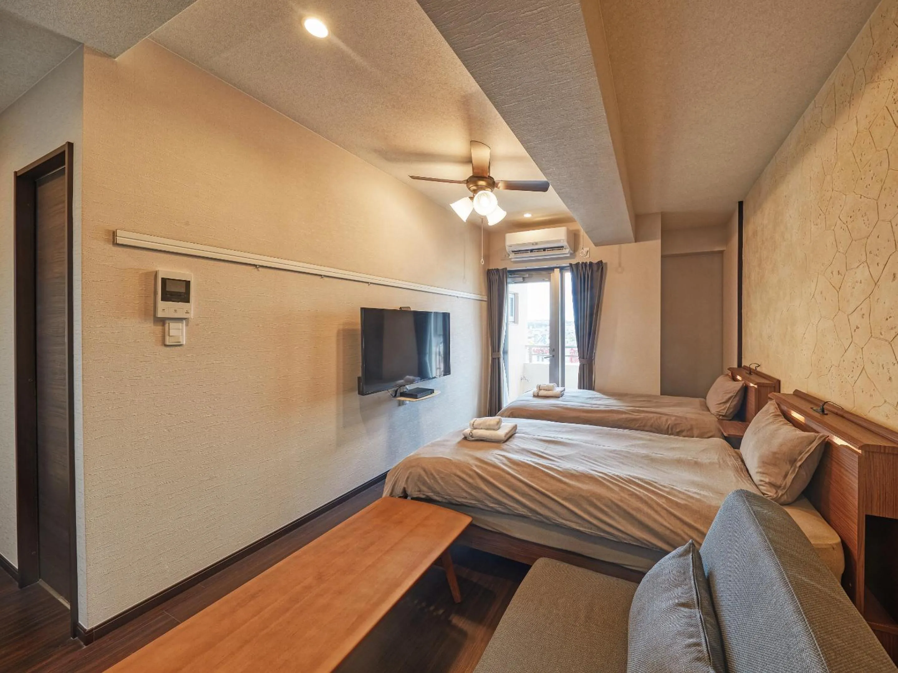 Photo of the whole room, Bed in Terrace Resort Mihama Chatan
