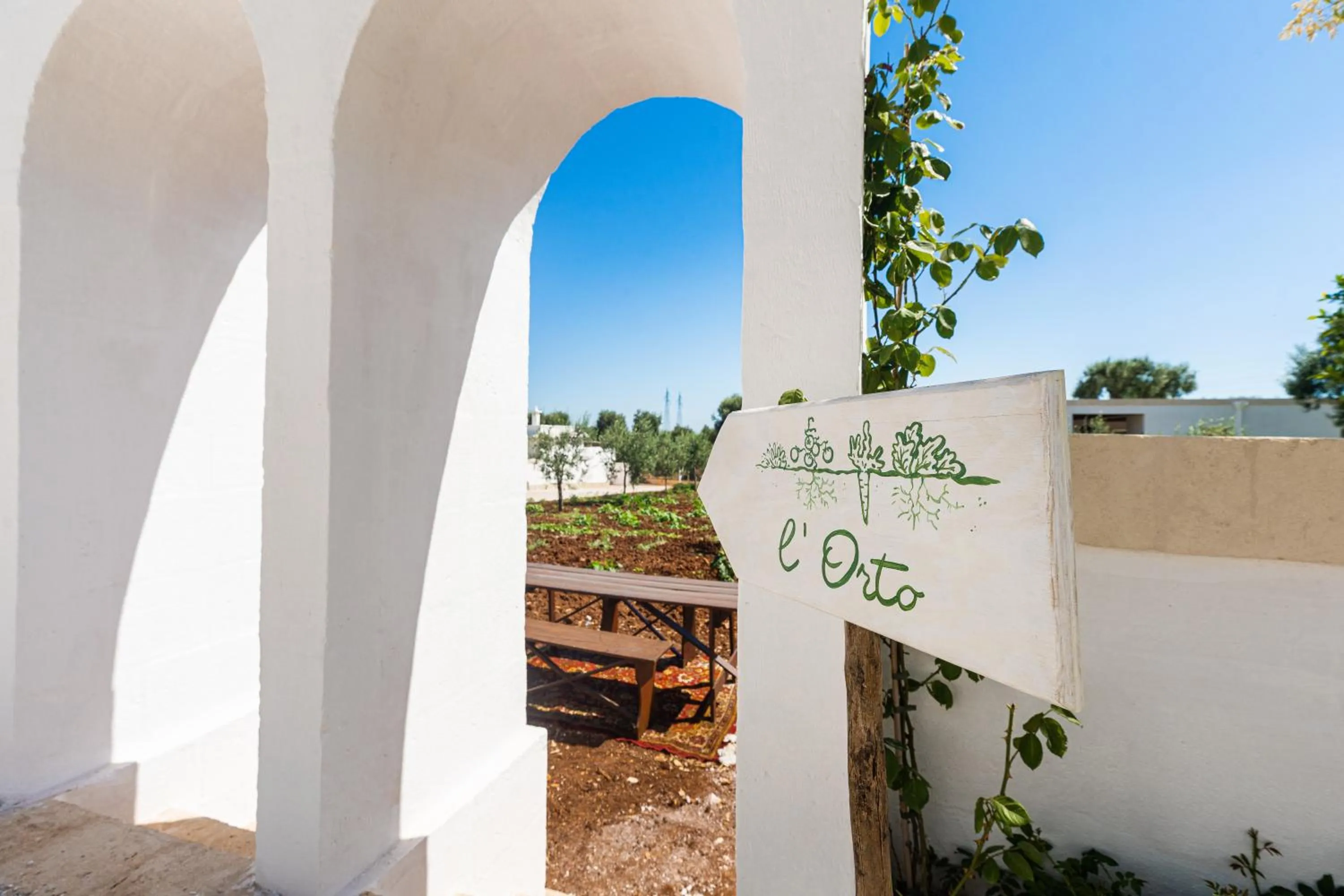 Inner courtyard view in Masseria Villa Verde