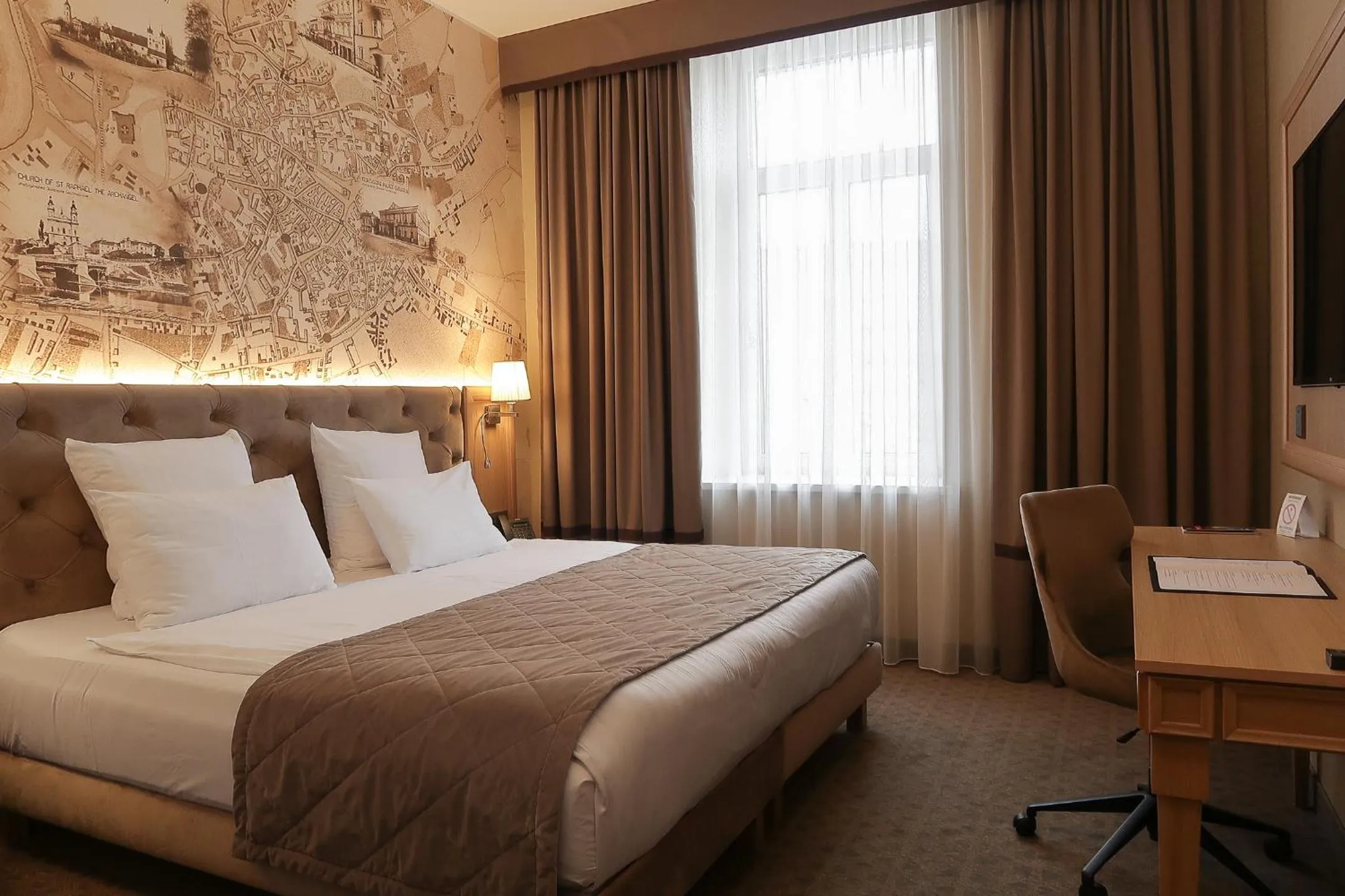 Bed in CALVARY Hotel & Restaurant Vilnius