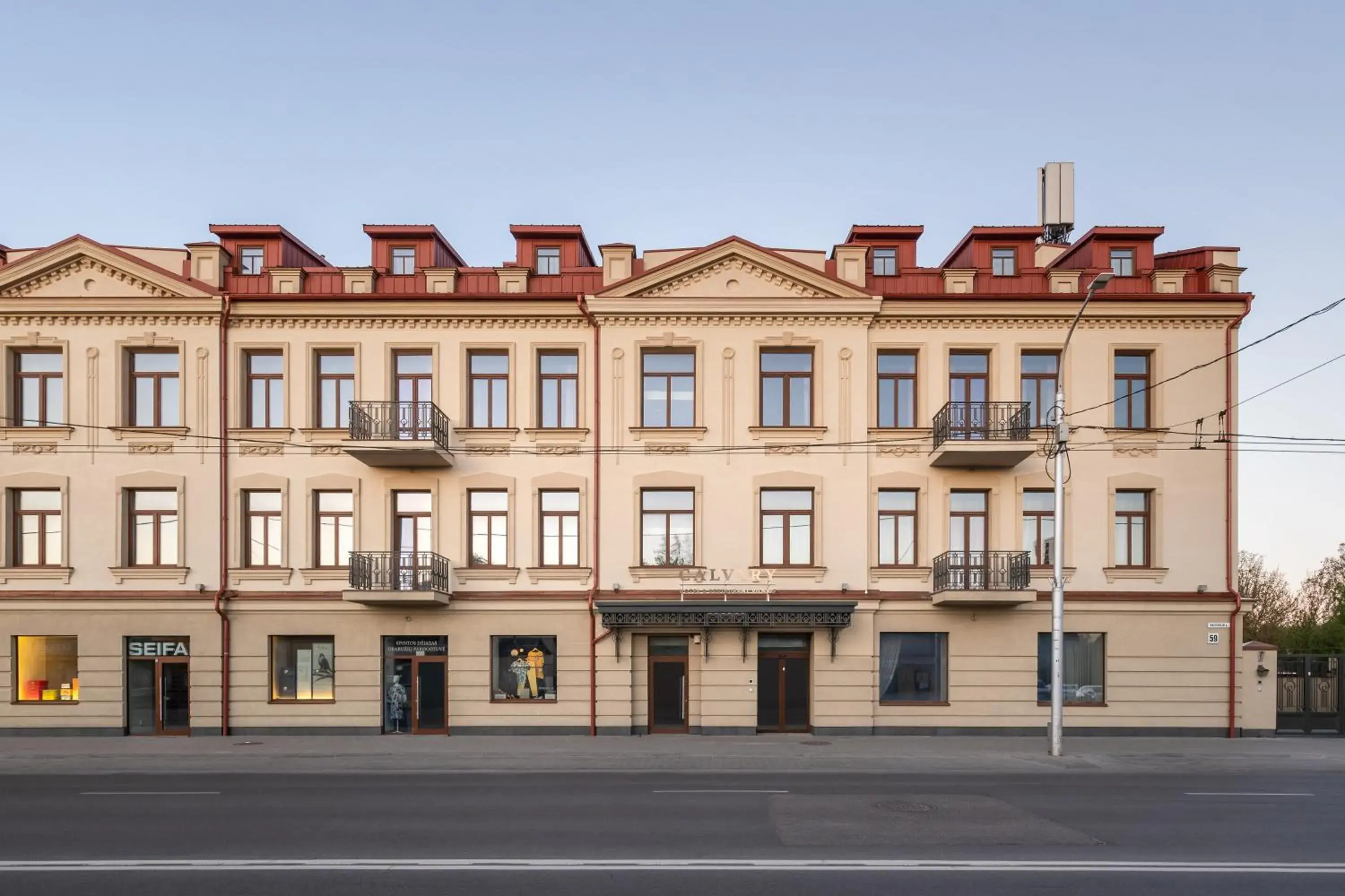 Property building in CALVARY Hotel & Restaurant Vilnius Property building in CALVARY Hotel & Restaurant Vilnius