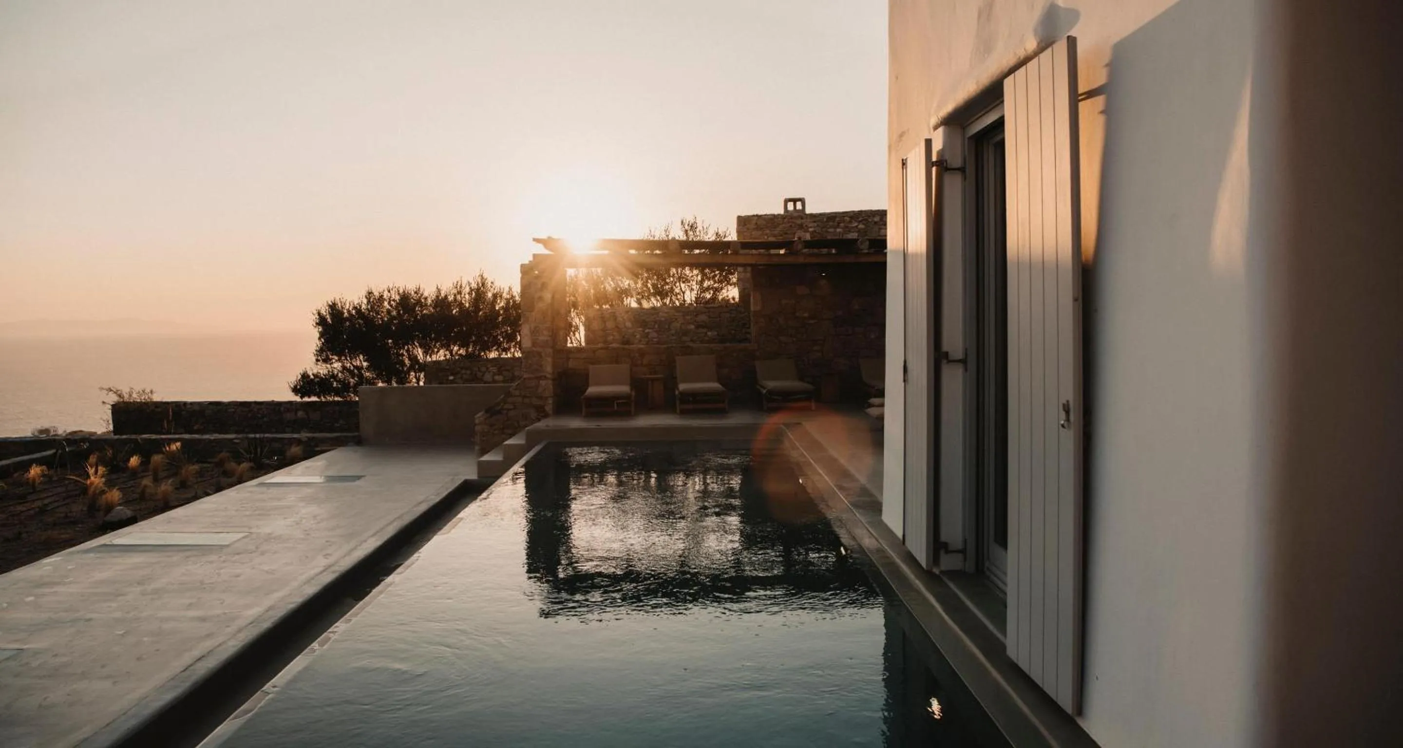 Balcony/Terrace in Collini Hotel Mykonos, WorldHotels Elite