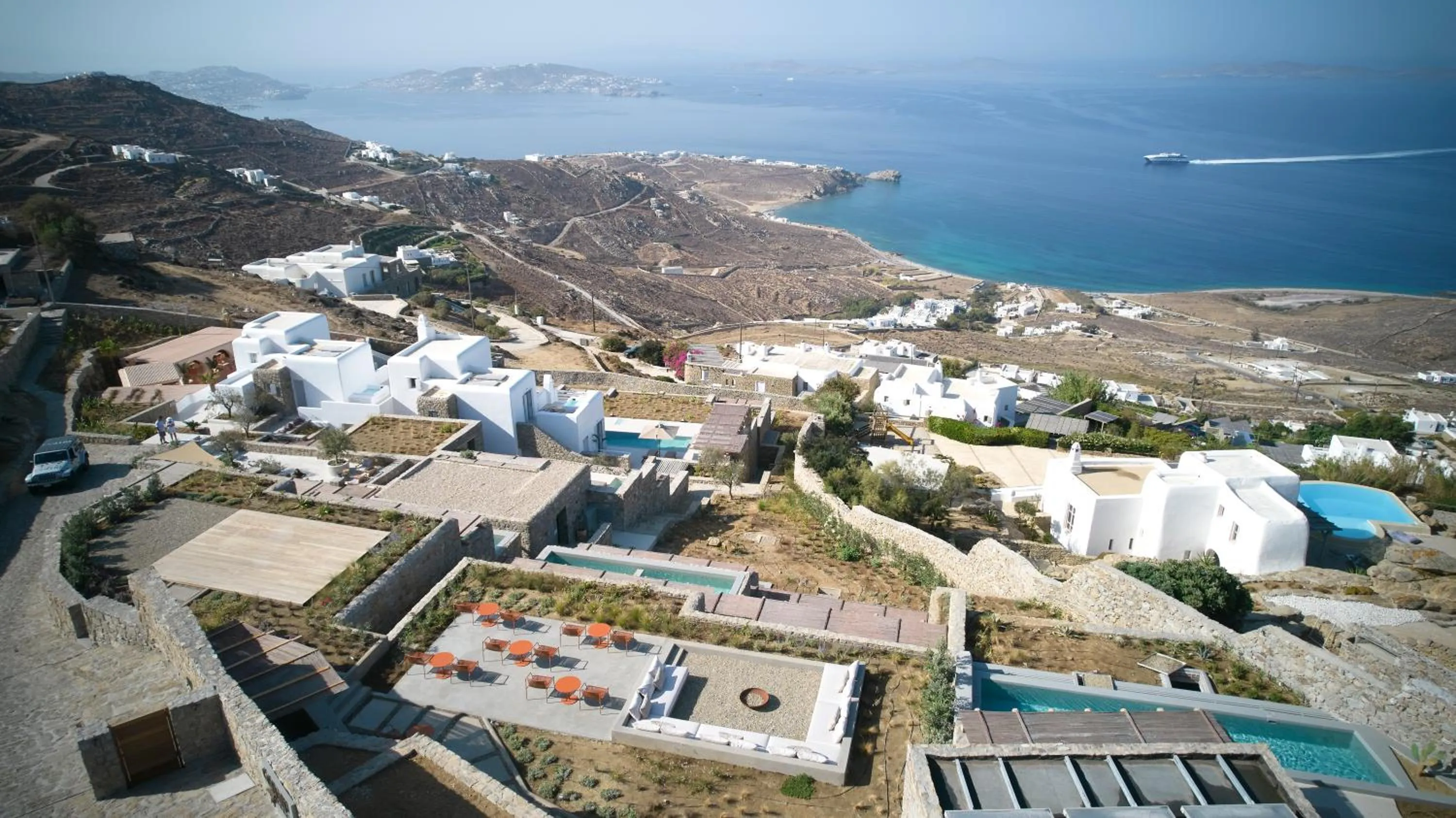 Bird's eye view in Collini Hotel Mykonos, WorldHotels Elite
