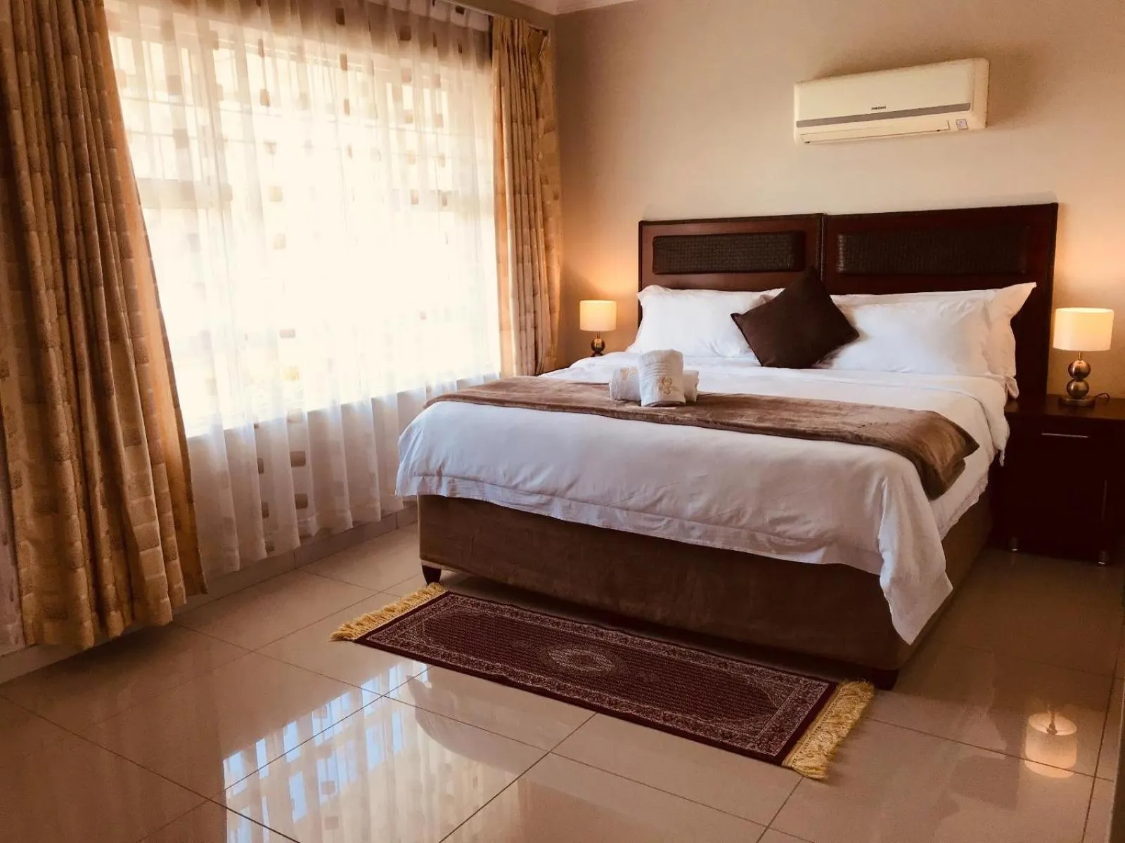 Bed in The Madam Herself B&B