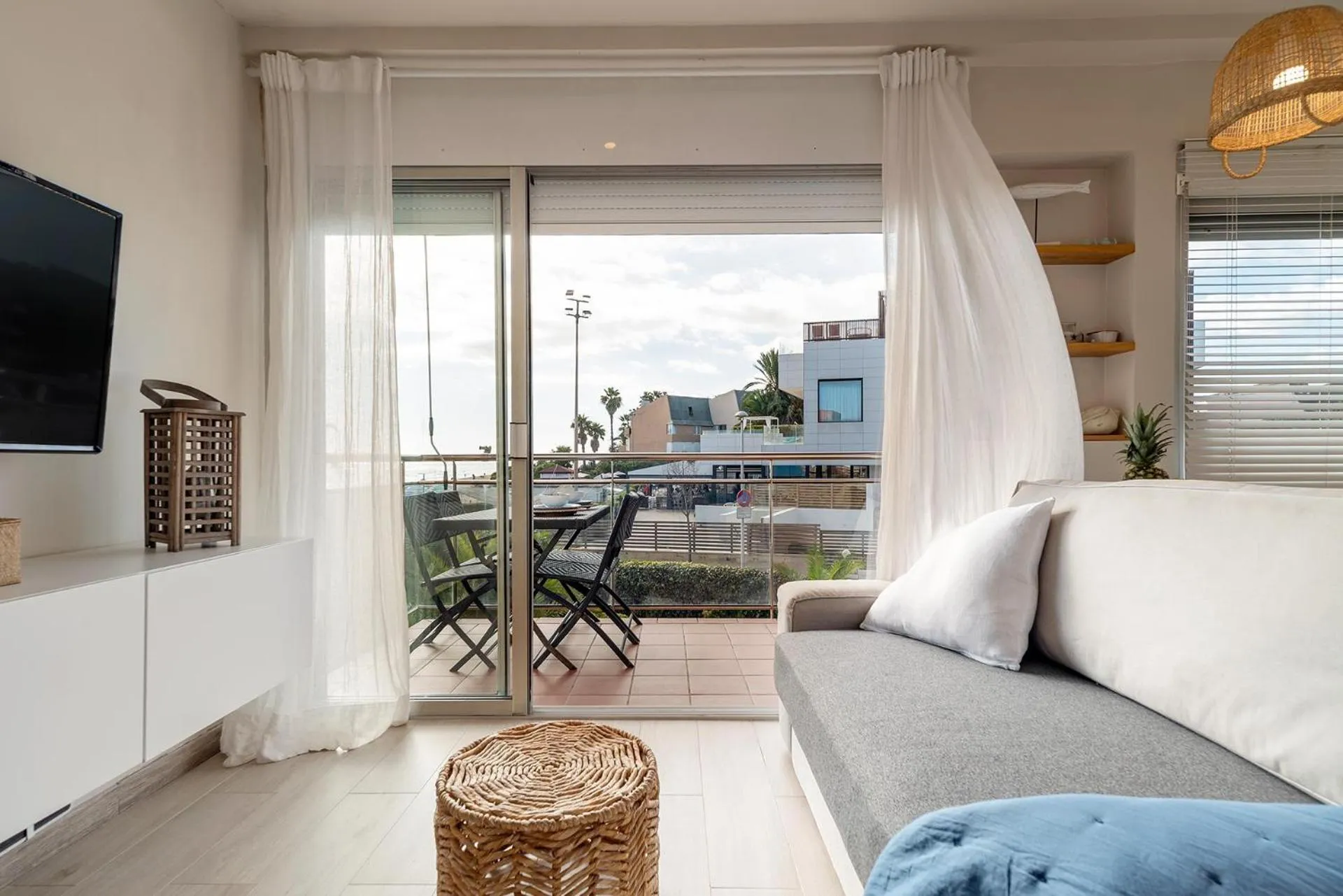 Living room in Ocean view apartment renovated