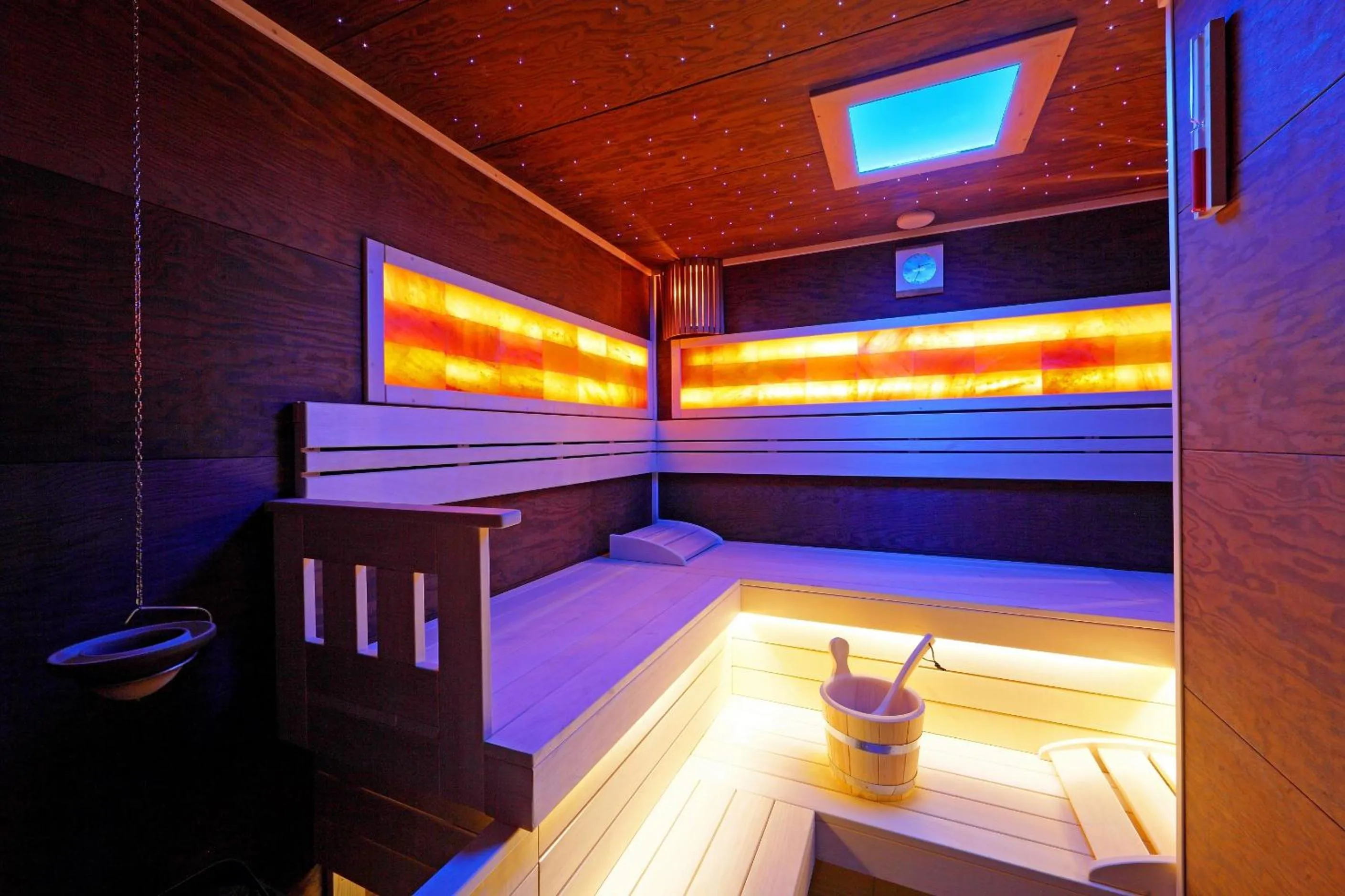 Sauna, Bed in Hotel Margareta