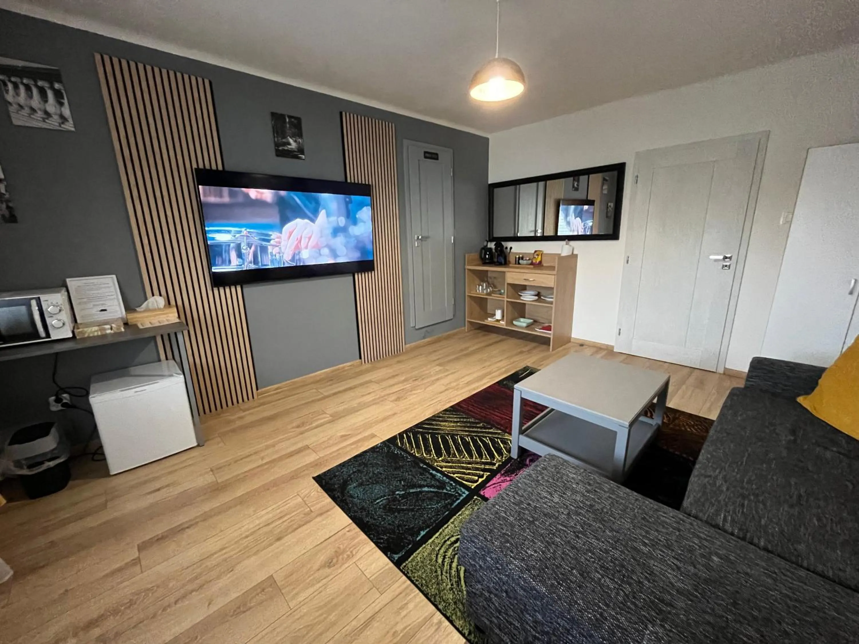 Communal lounge/ TV room in APARTMENTS TRENČÍN -Free Parking-