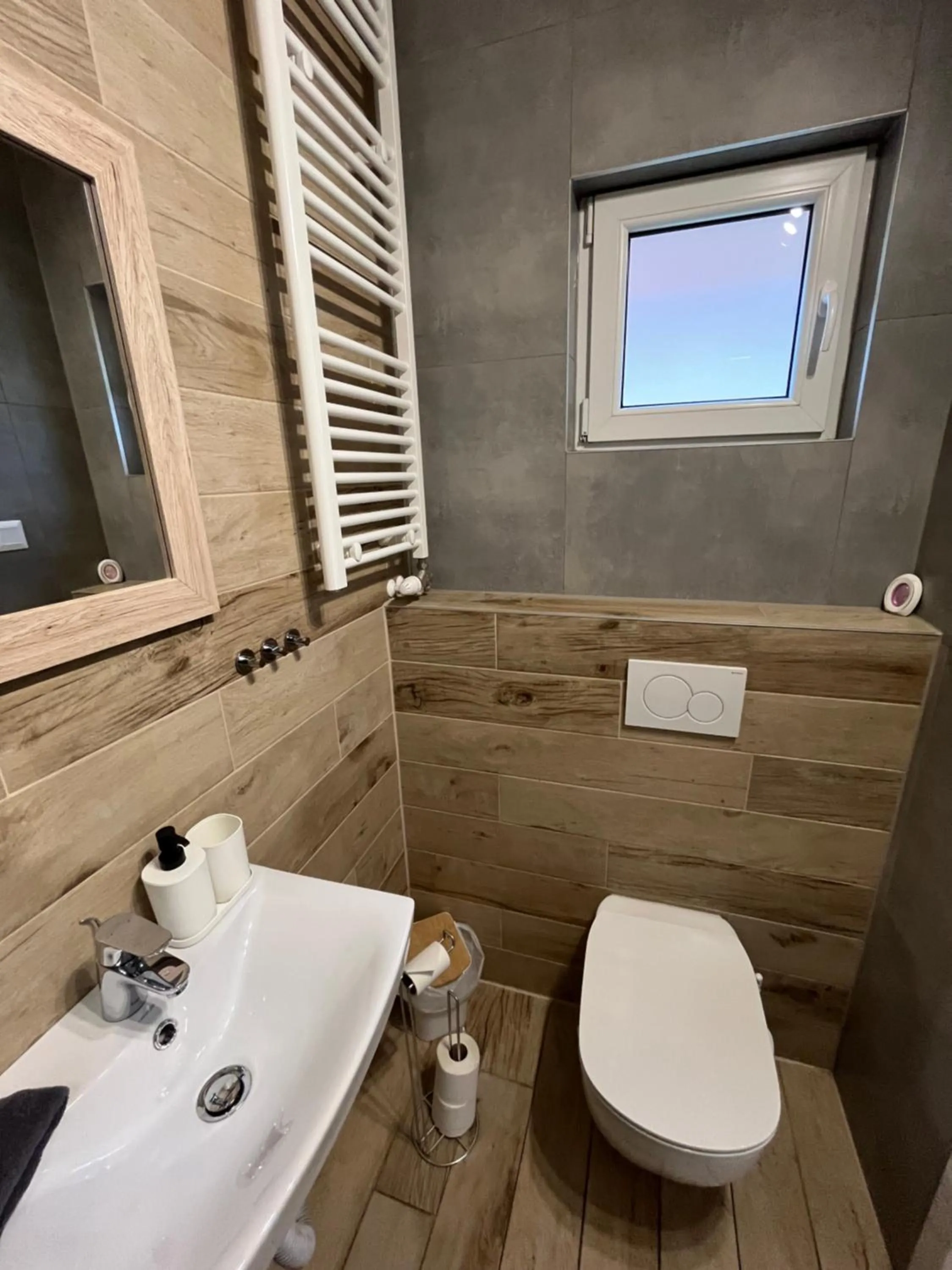 Shower in APARTMENTS TRENČÍN -Free Parking-