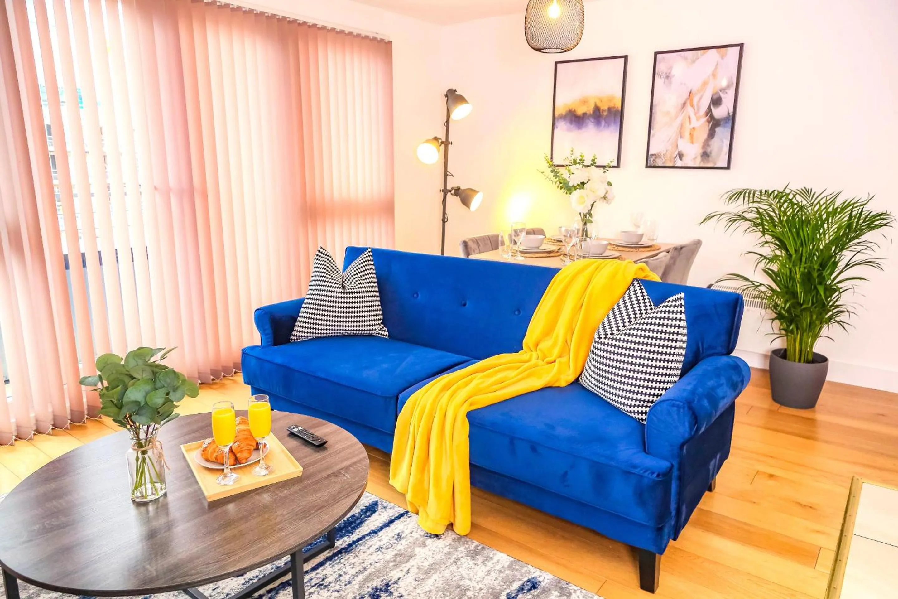 Living room in Manchester Apartments by BEVOLVE - City Centre