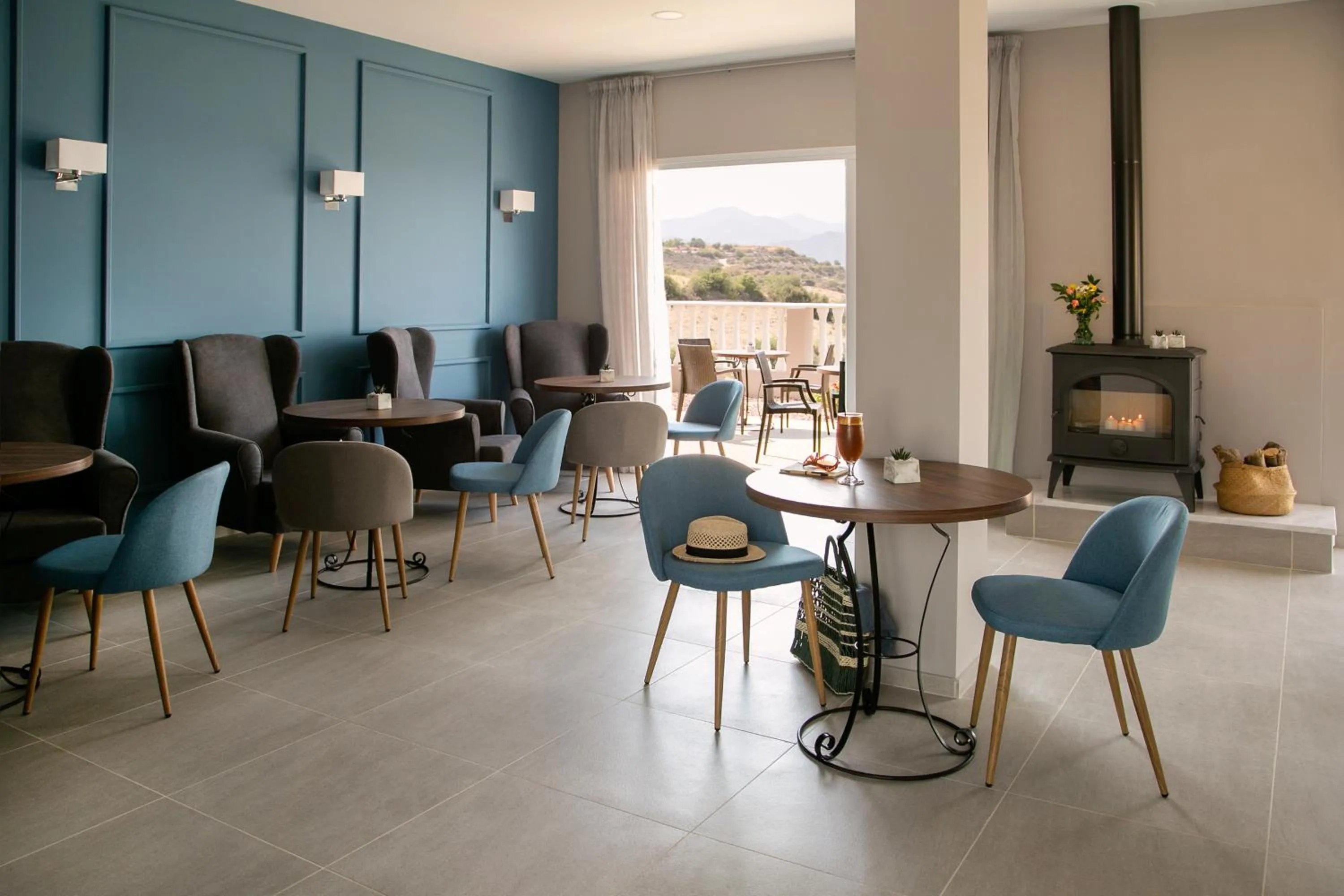 Seating area in Archontiko Kiverniti