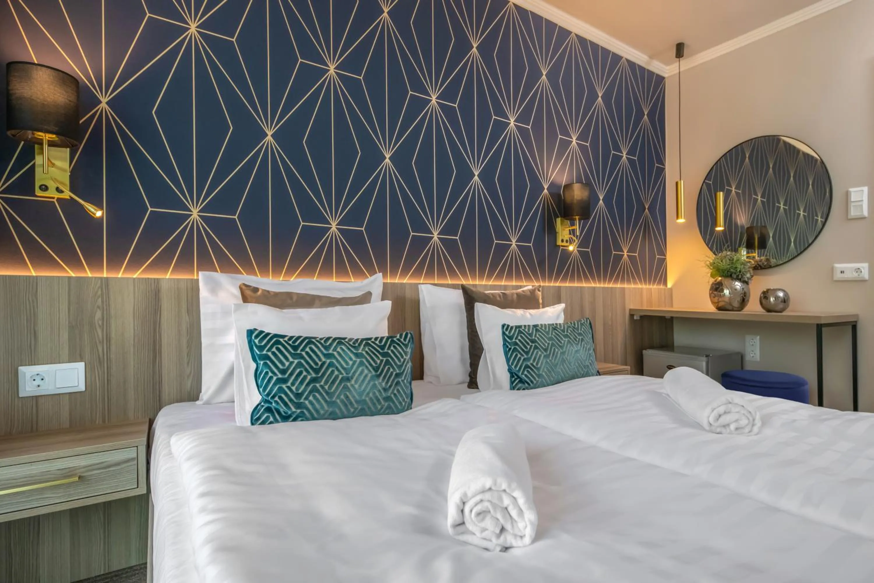 Bed in Vénusz Hotel