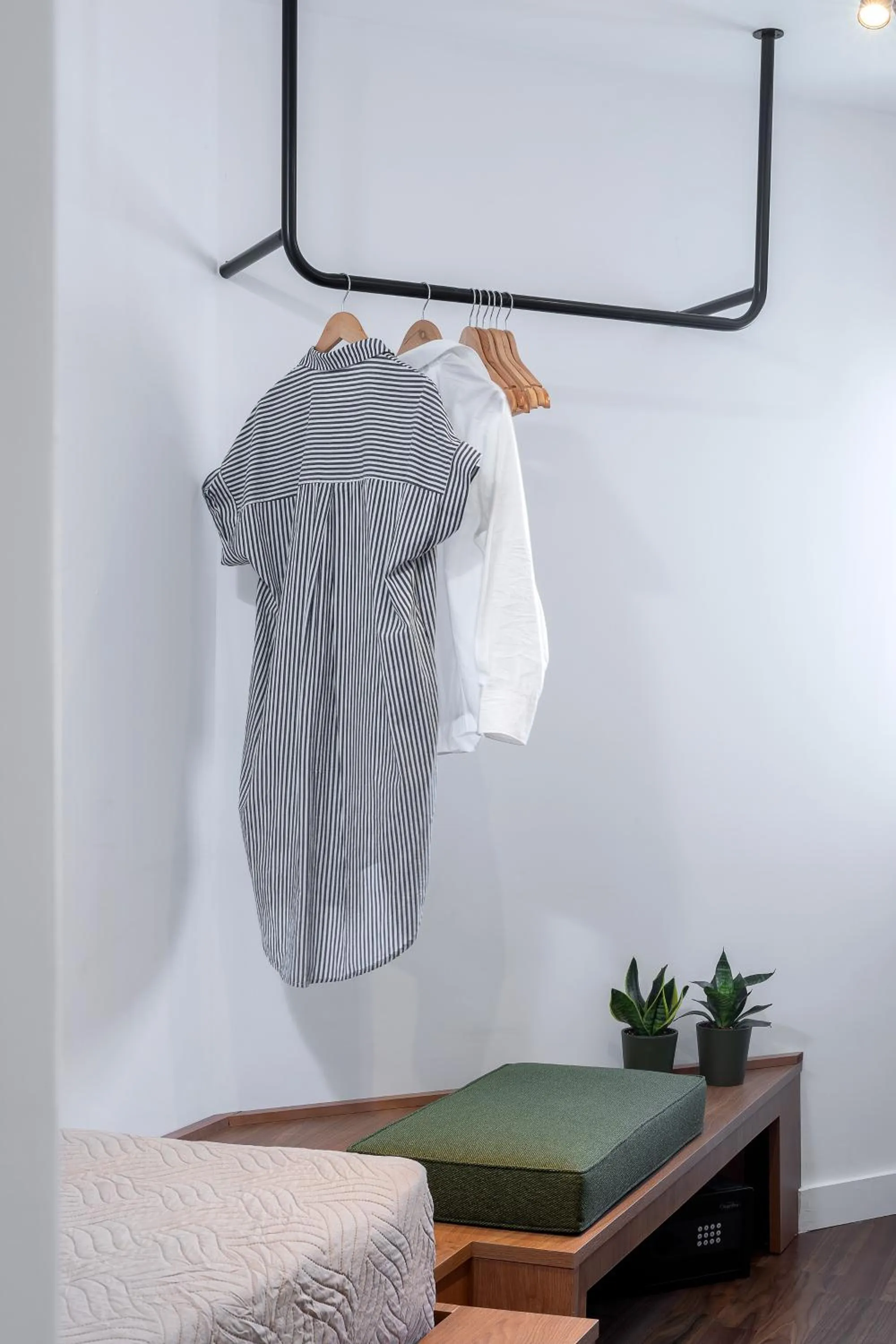 Bedroom in The Athenians Art Apartments