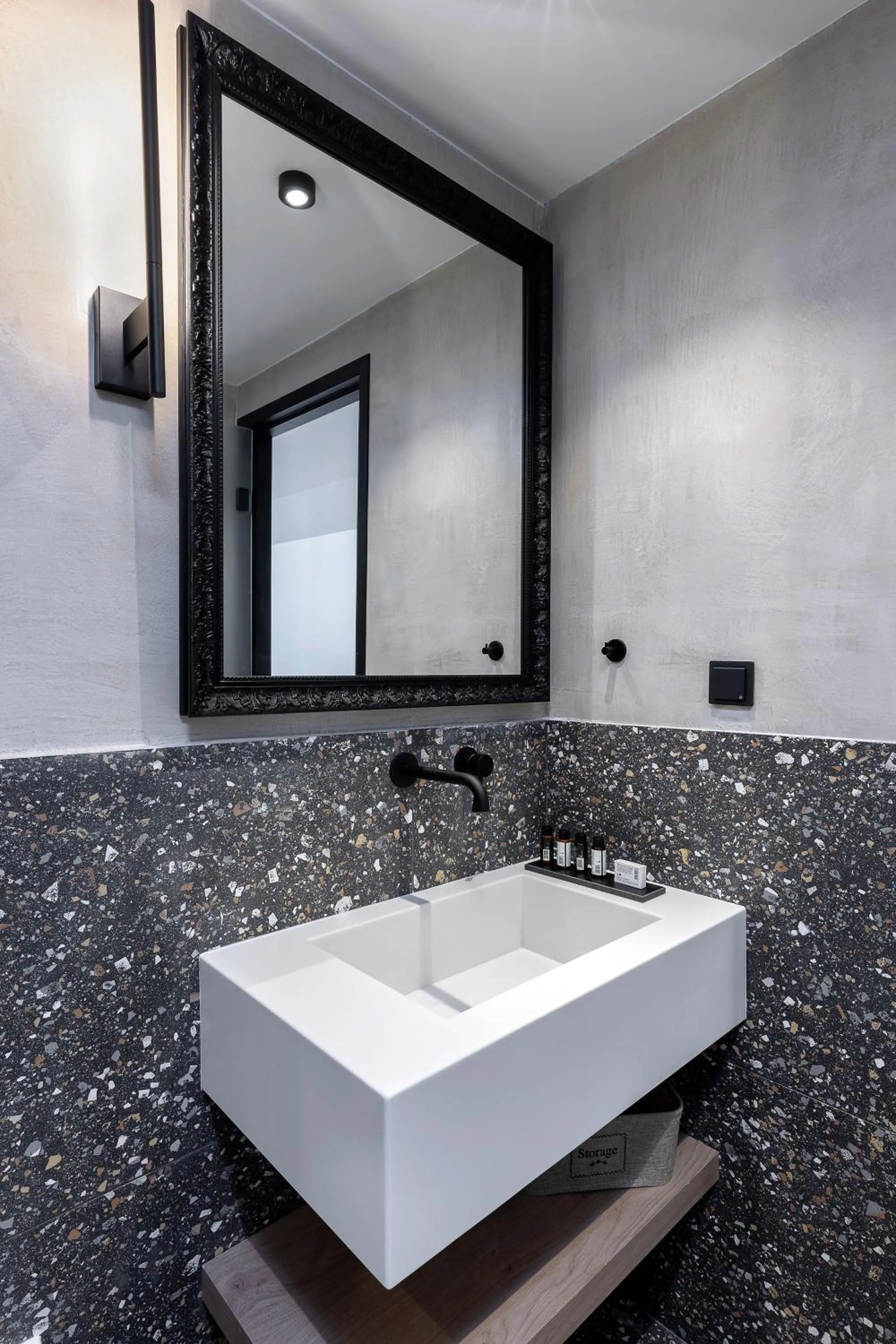 Bathroom in The Athenians Art Apartments