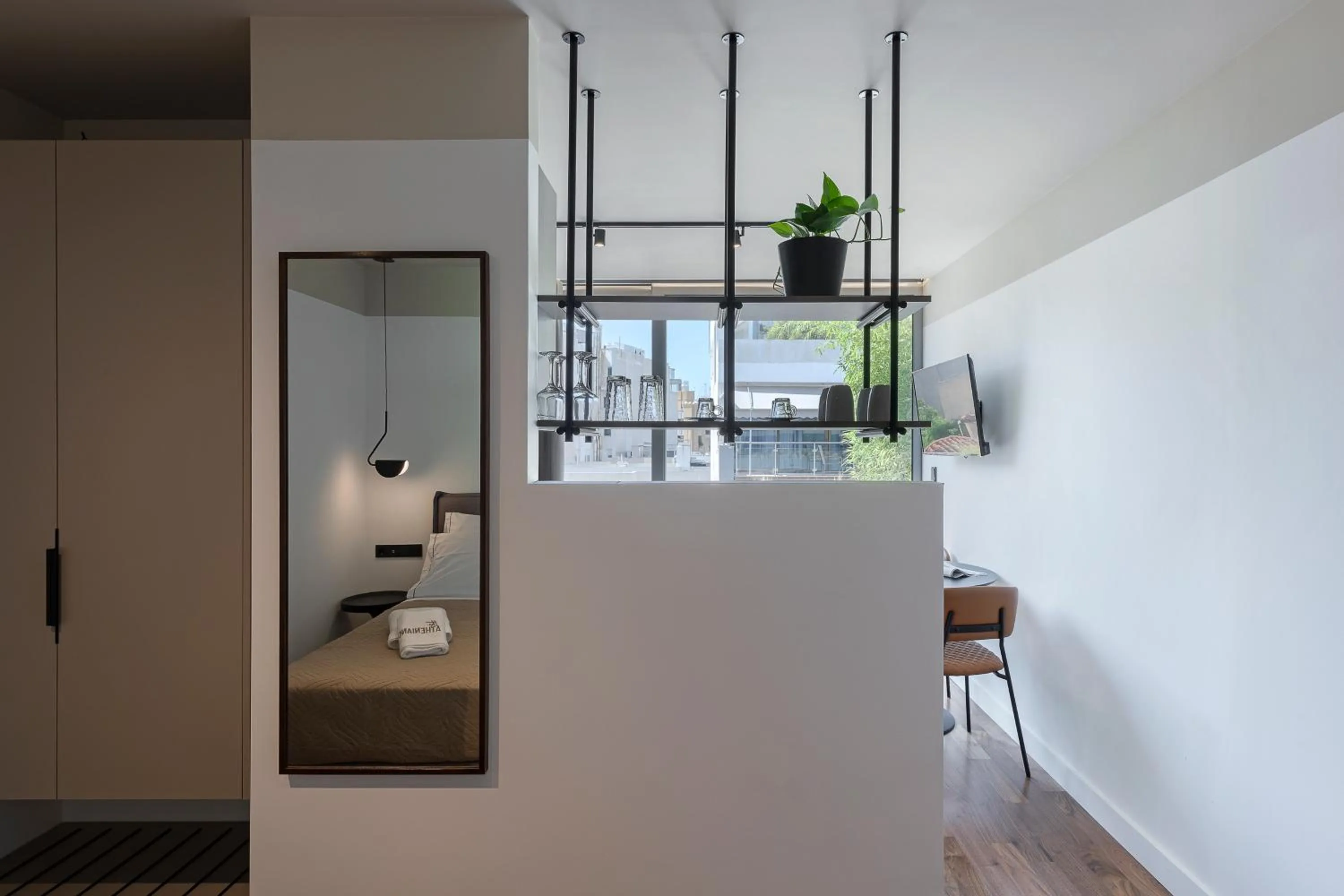 Photo of the whole room in The Athenians Art Apartments