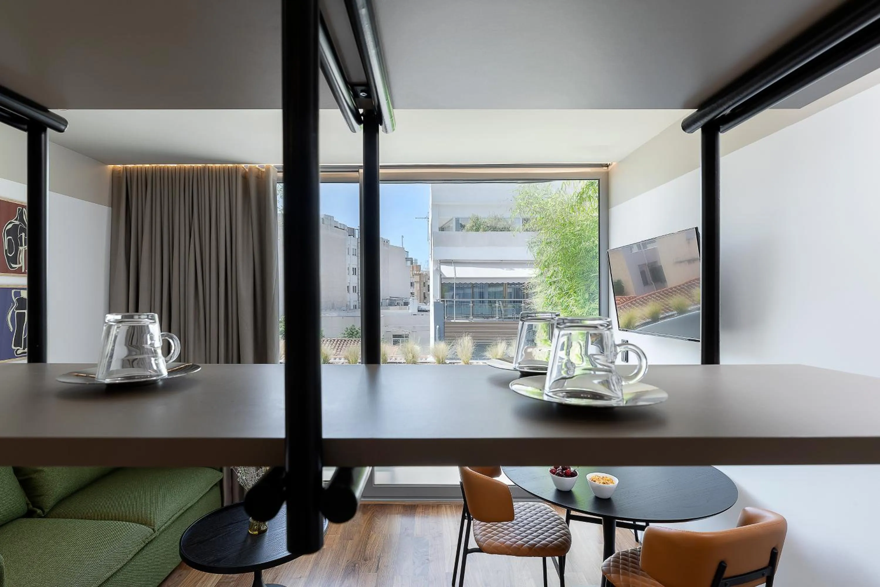 Photo of the whole room in The Athenians Art Apartments