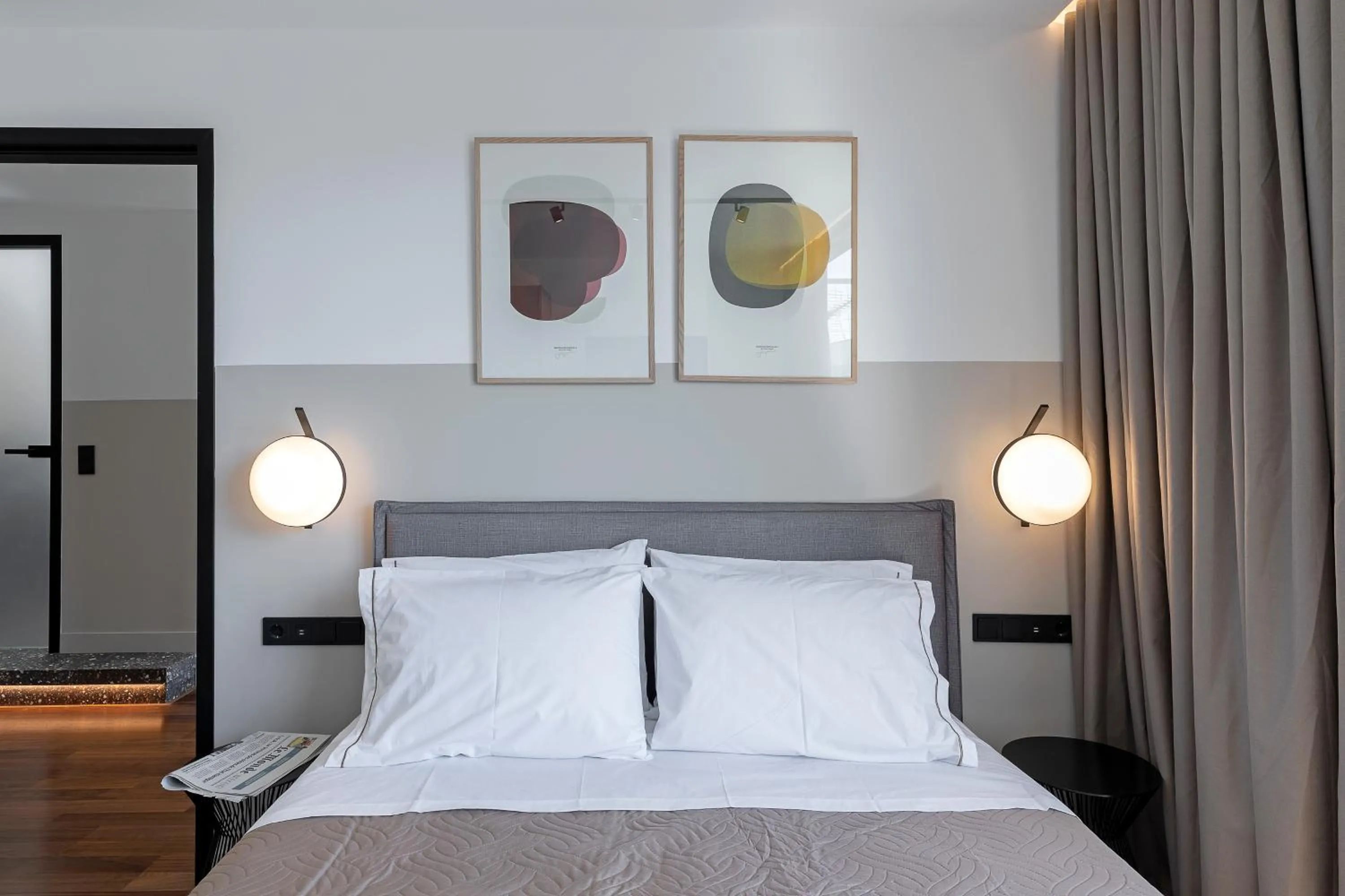 Bedroom, Bed in The Athenians Art Apartments